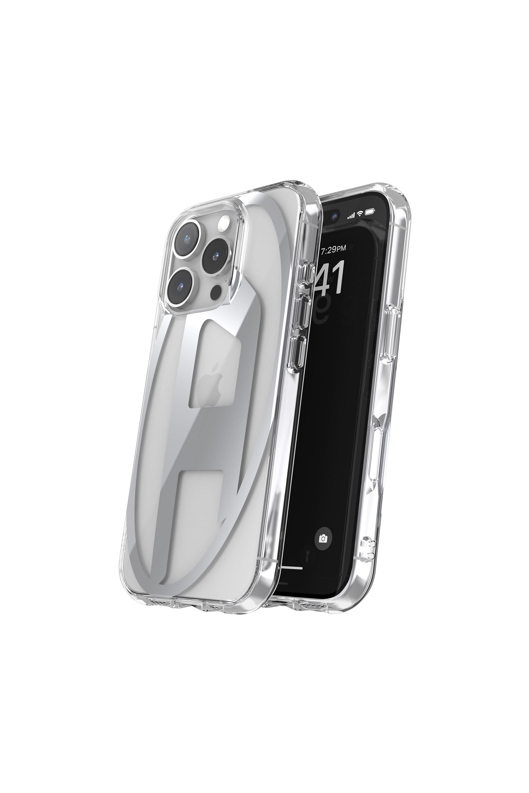 Diesel - 60140 AOP CASE, Coque pour l'iP 16 Pro Mixte in Gris argenté - 2