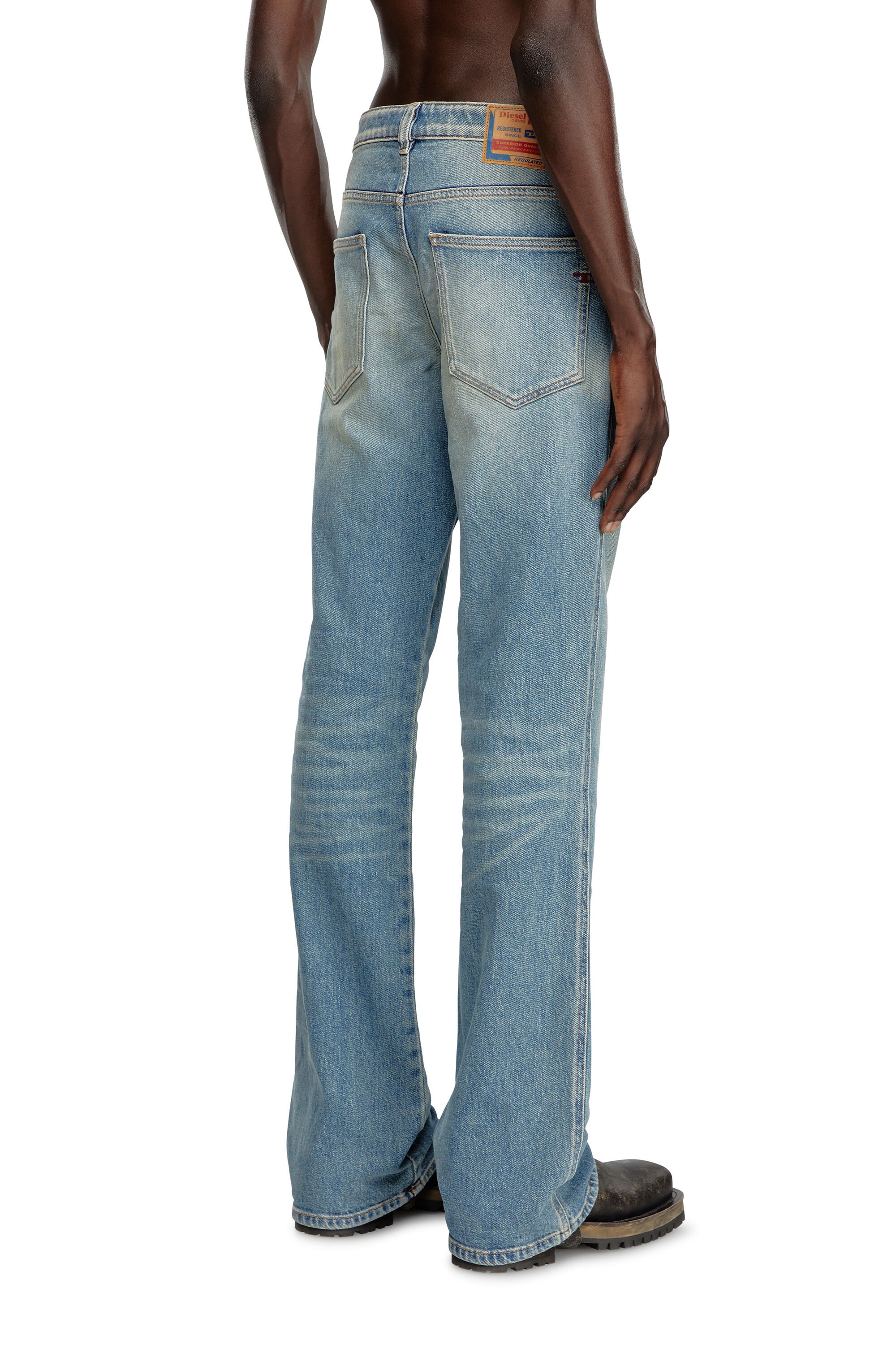 Diesel - Uomo Bootcut Jeans 1998 D-Buck 09J55, Blu Chiaro - Image 4