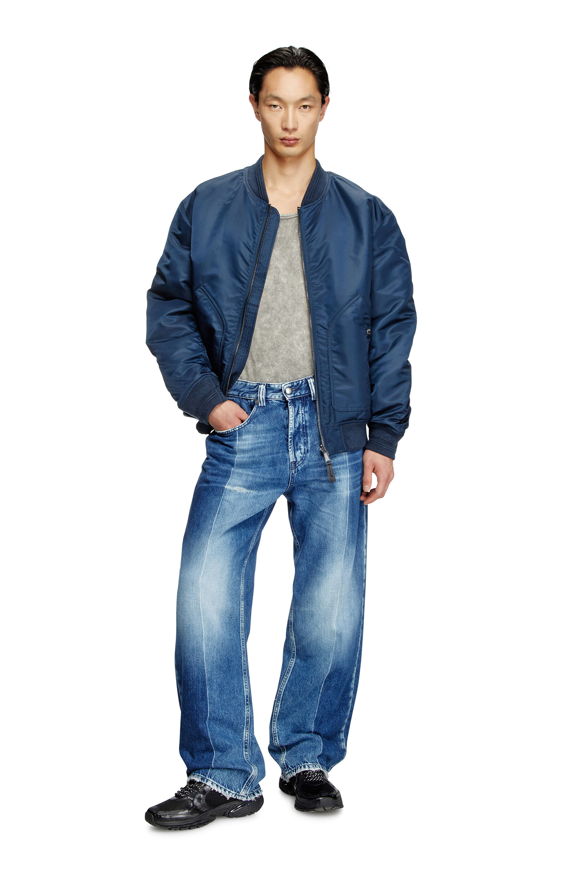 Diesel - Herren Relaxed Jeans 2001 D-Macro 09L48, Mittelblau - 1