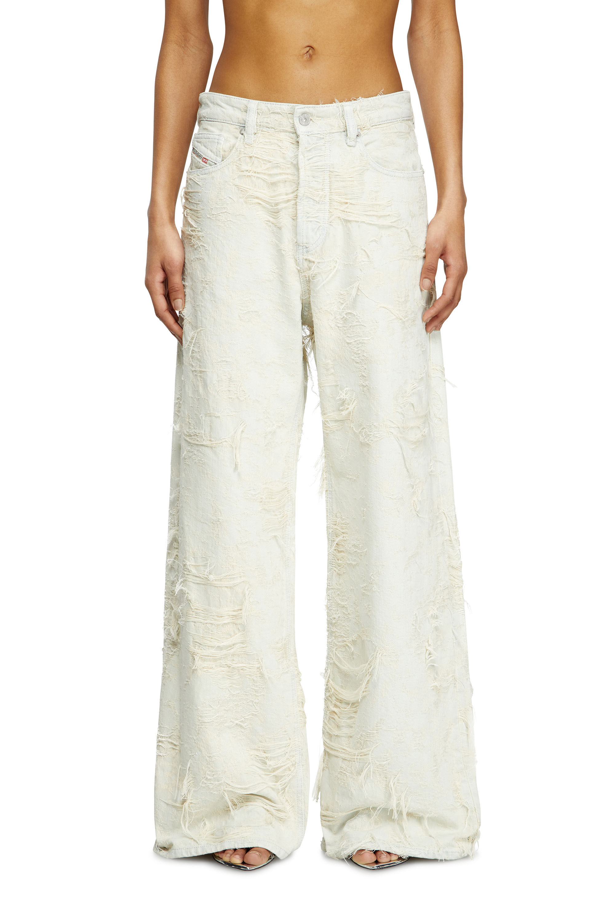 Diesel - Damen Relaxed Jeans 1996 D-Sire 09M40, Weiß - 3