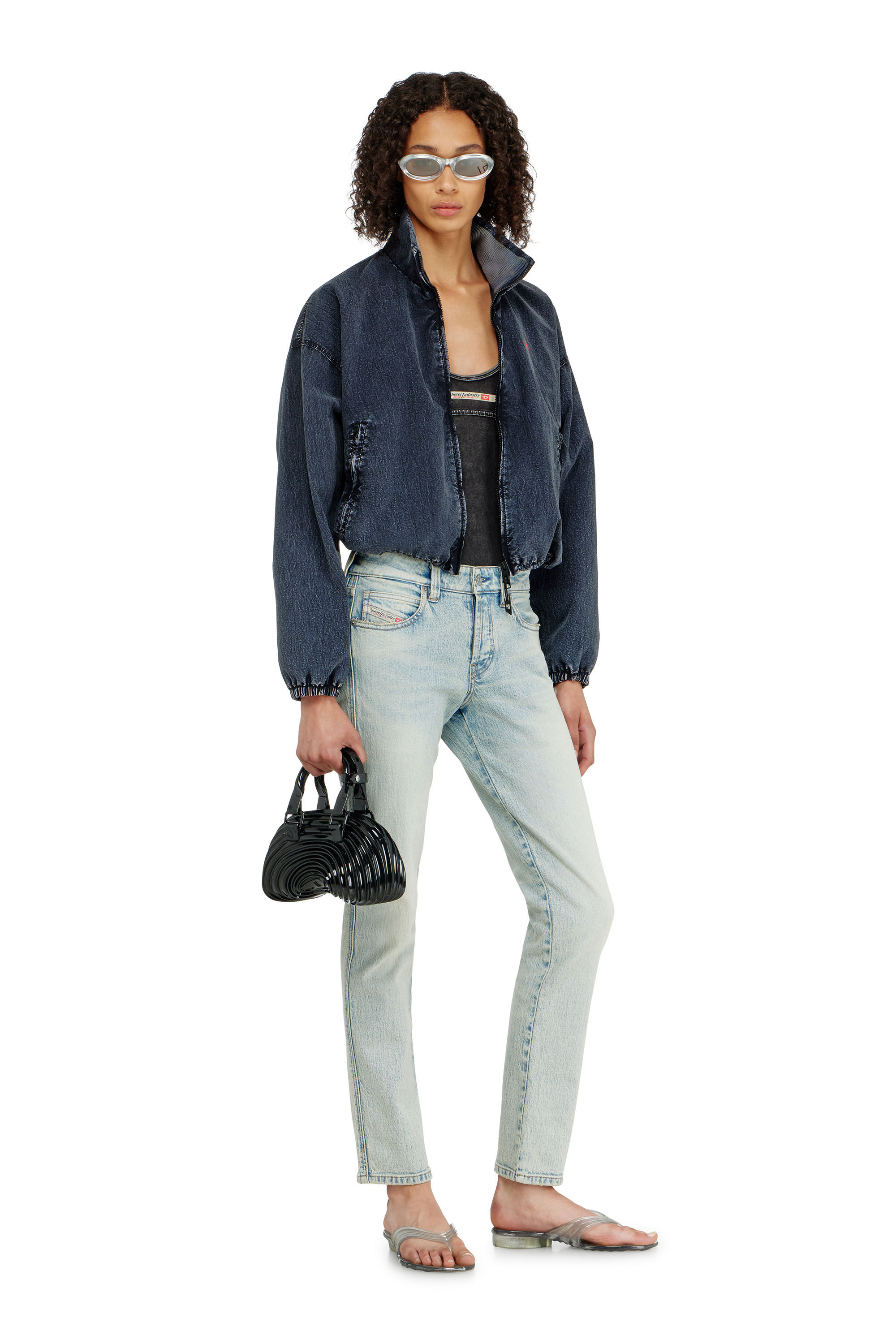 Diesel - MELISSA QUANTUM DOME, Quantum Dome &ndash; Borsa a mano in Melflex&reg; Donna in Nero - 1