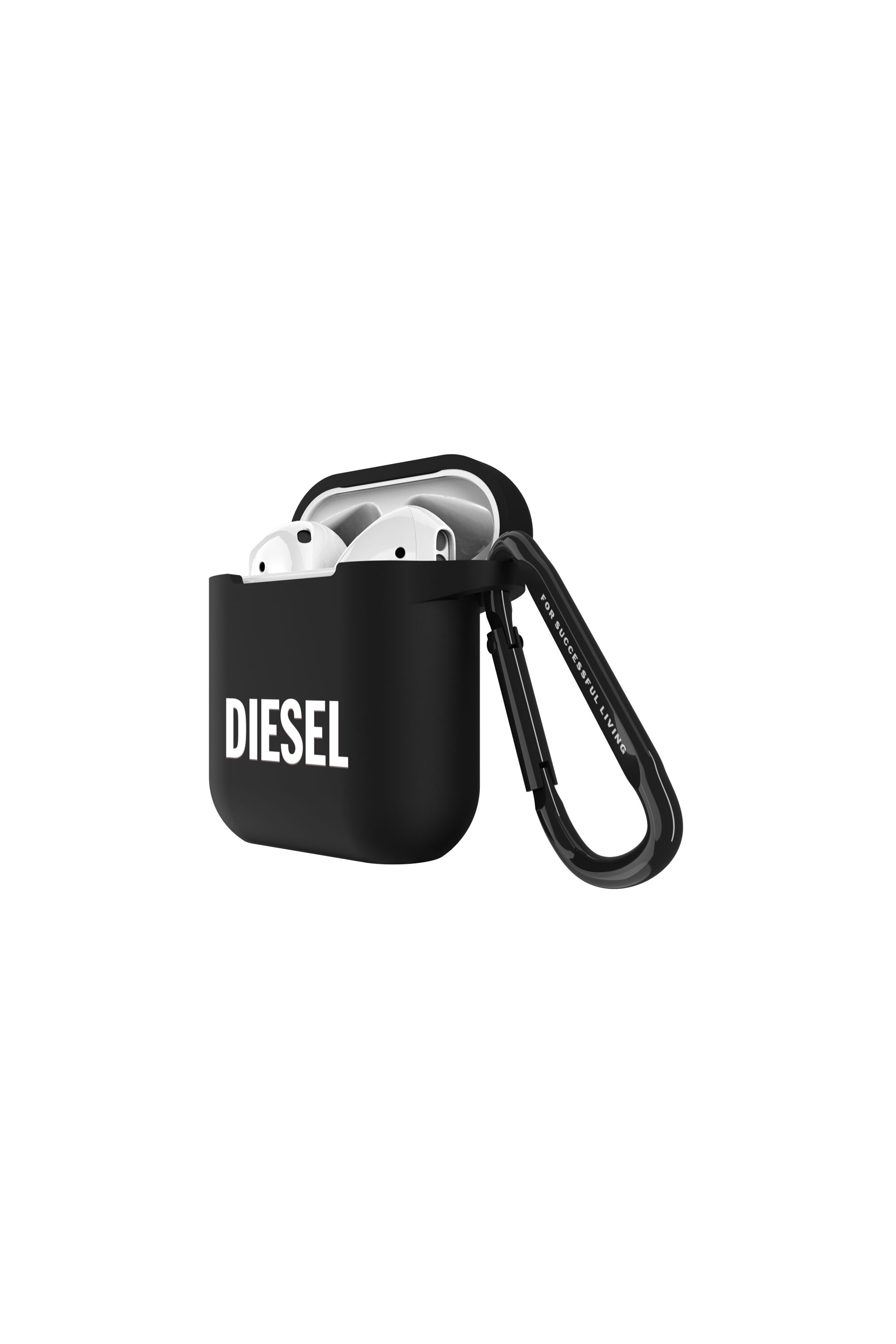 Diesel - 45830 AIRPOD CASE, Unisex Silikon AirPods Case in Schwarz - 3