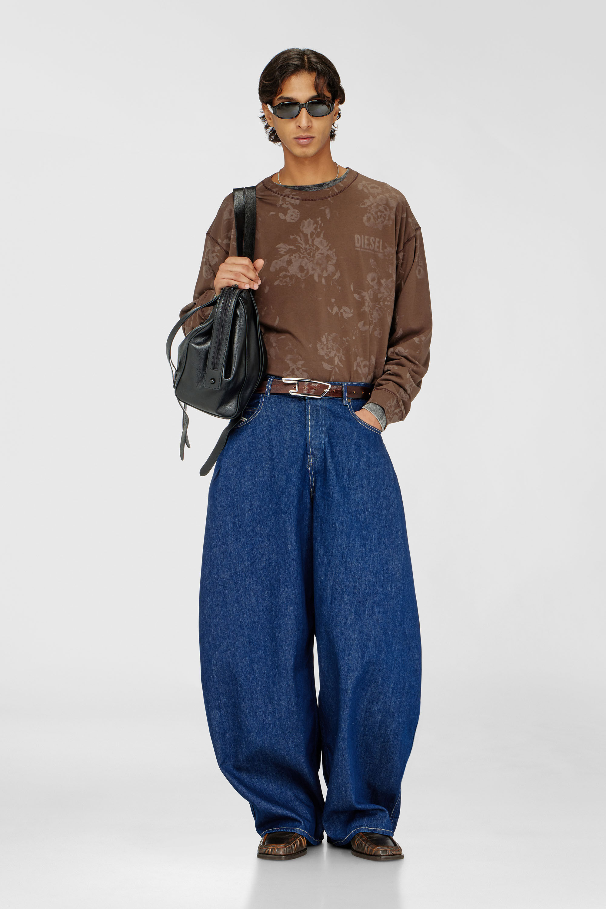 Diesel - Relaxed Jeans 1987 D-Khelz 09Q09 Femme, Bleu Fonc&eacute; - Image 7