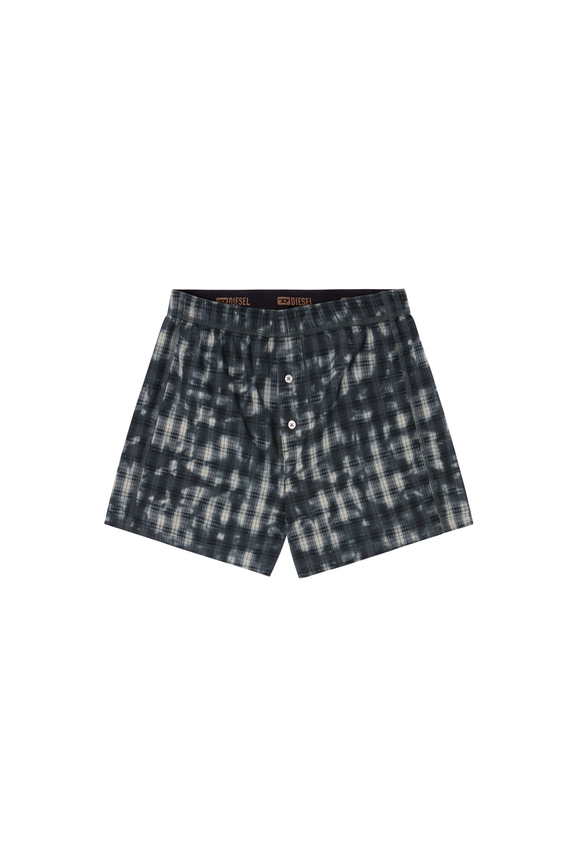 Diesel - STARK-UTLT, Unisex Boxershorts mit Karo-Print in Dunkelgrün - 2
