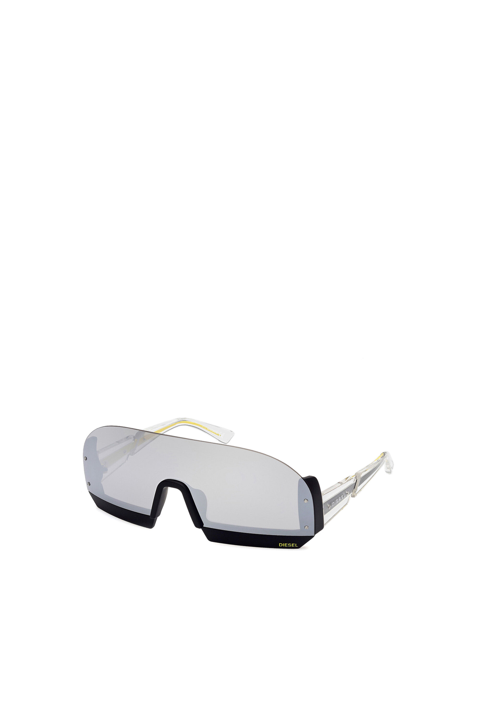 Diesel - DL0336, Lunettes en forme de masque avec forme moulée par injection Homme in Blanc - 2