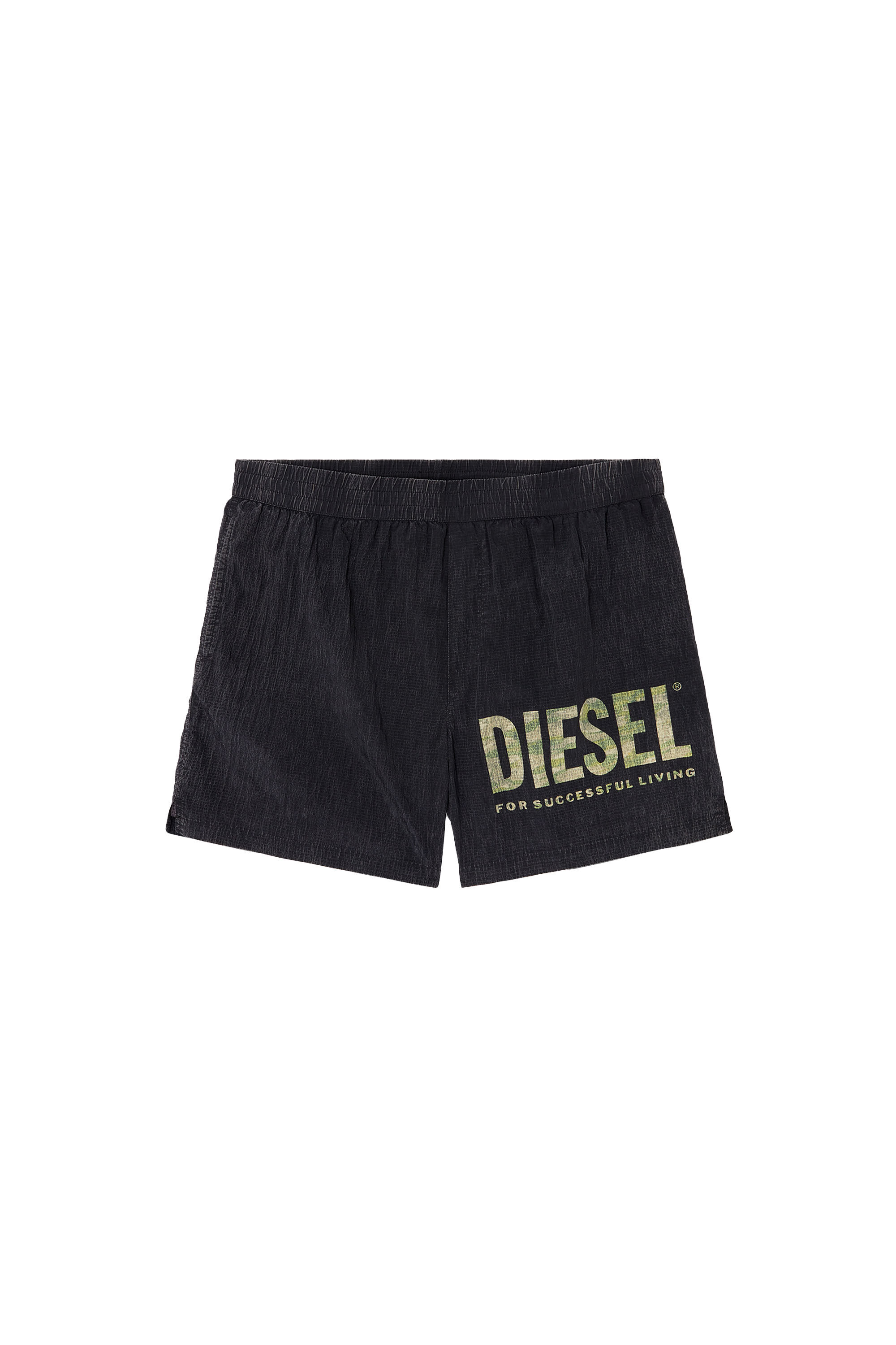 Diesel - RIO-41-UTLT, Short de bain mi-long en tissu indéchirable au motif camouflage Homme in Polychrome - 4