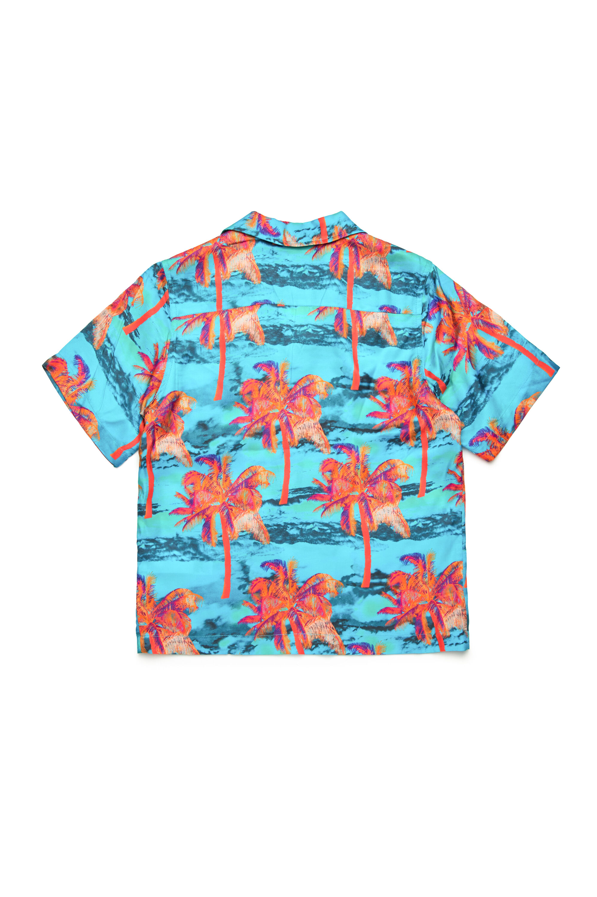 Diesel - MCBMOWTADRIAN, Camicia bowling con motivo di palme Uomo in Multicolor - 2