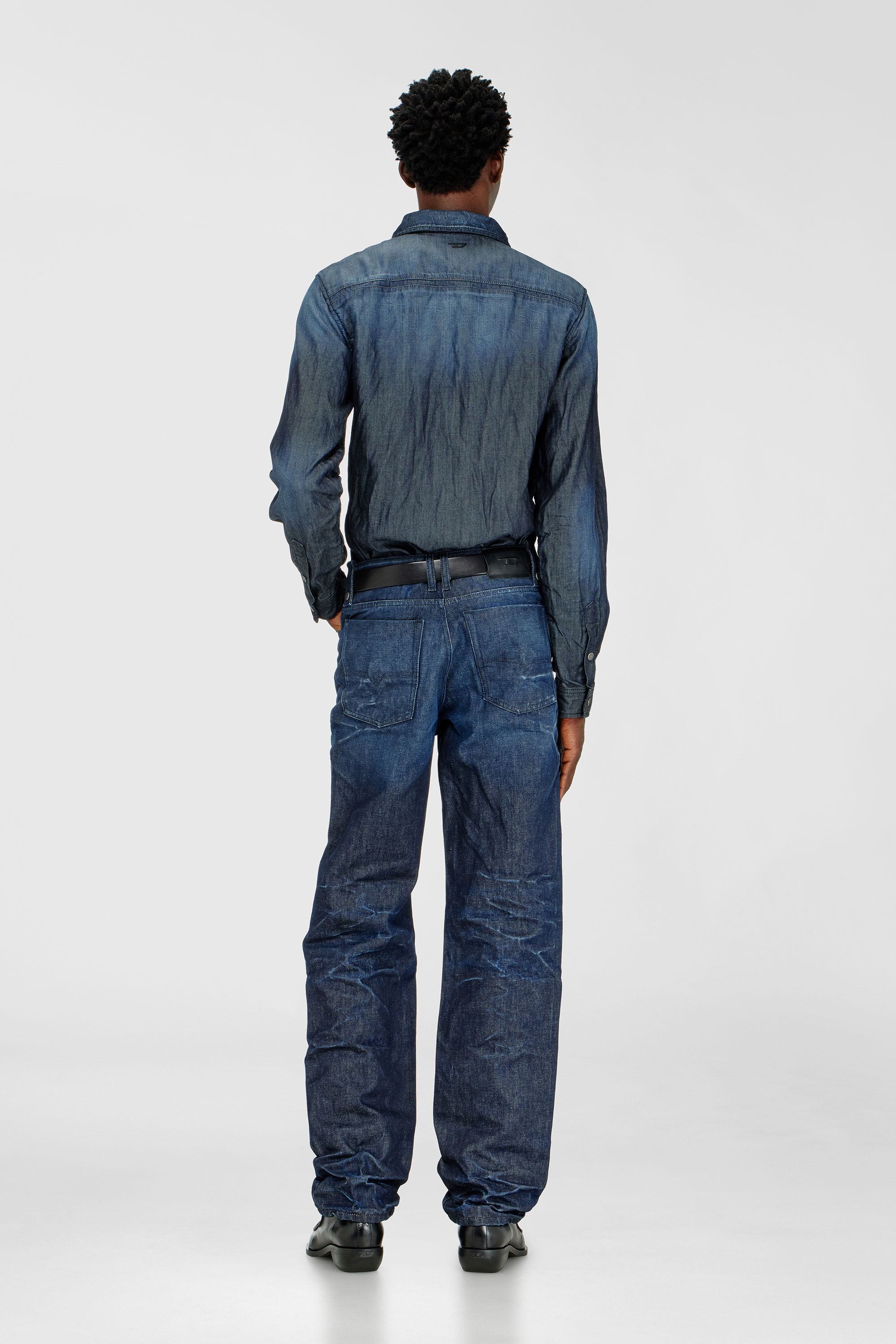 Diesel - Regular Jeans 1991 D-Voeed 007GF Homme, Bleu Fonc&eacute; - Image 3