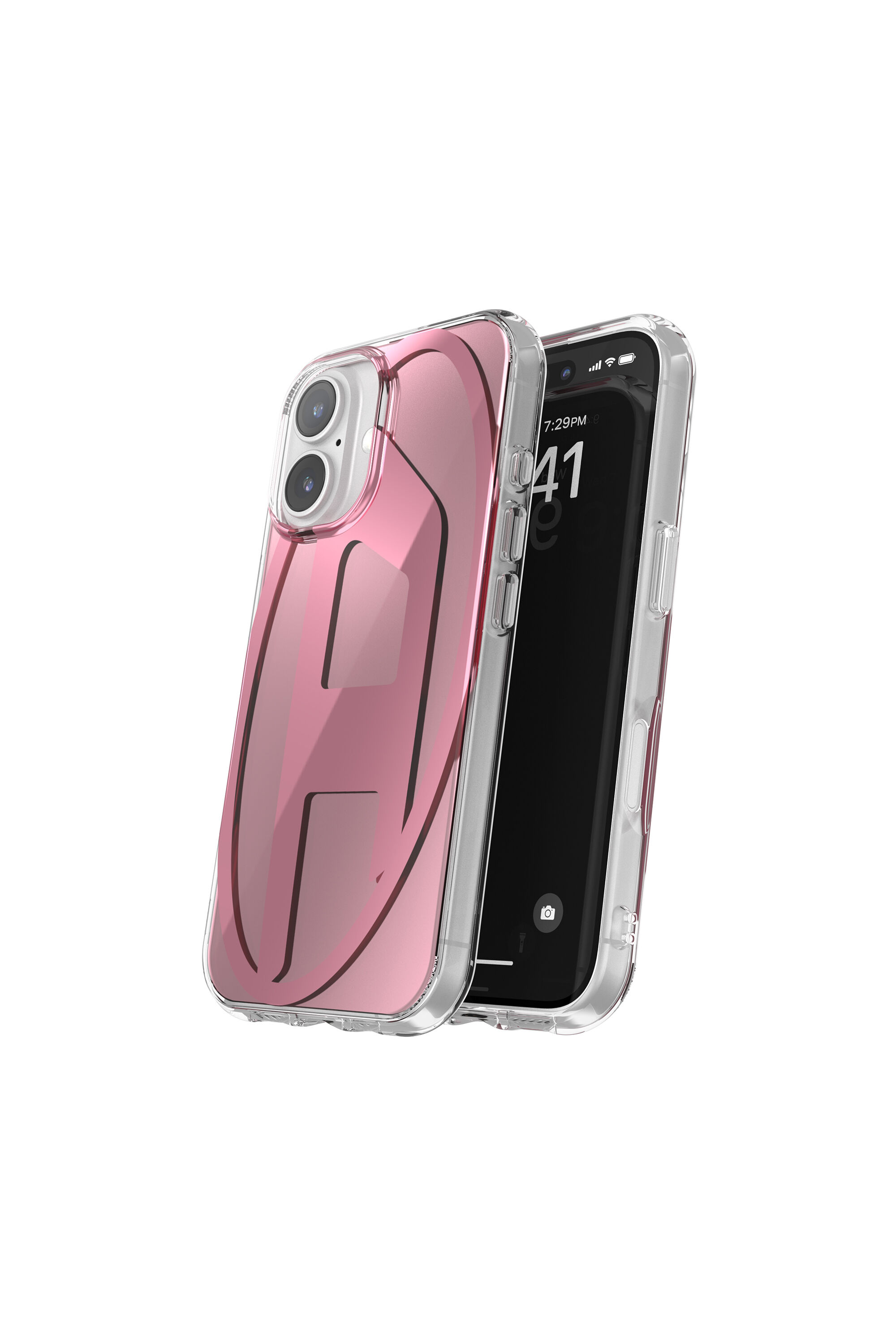Diesel - 60163 AOP CASE, Cover Oval D per iP 16 Unisex in Rosa - 2