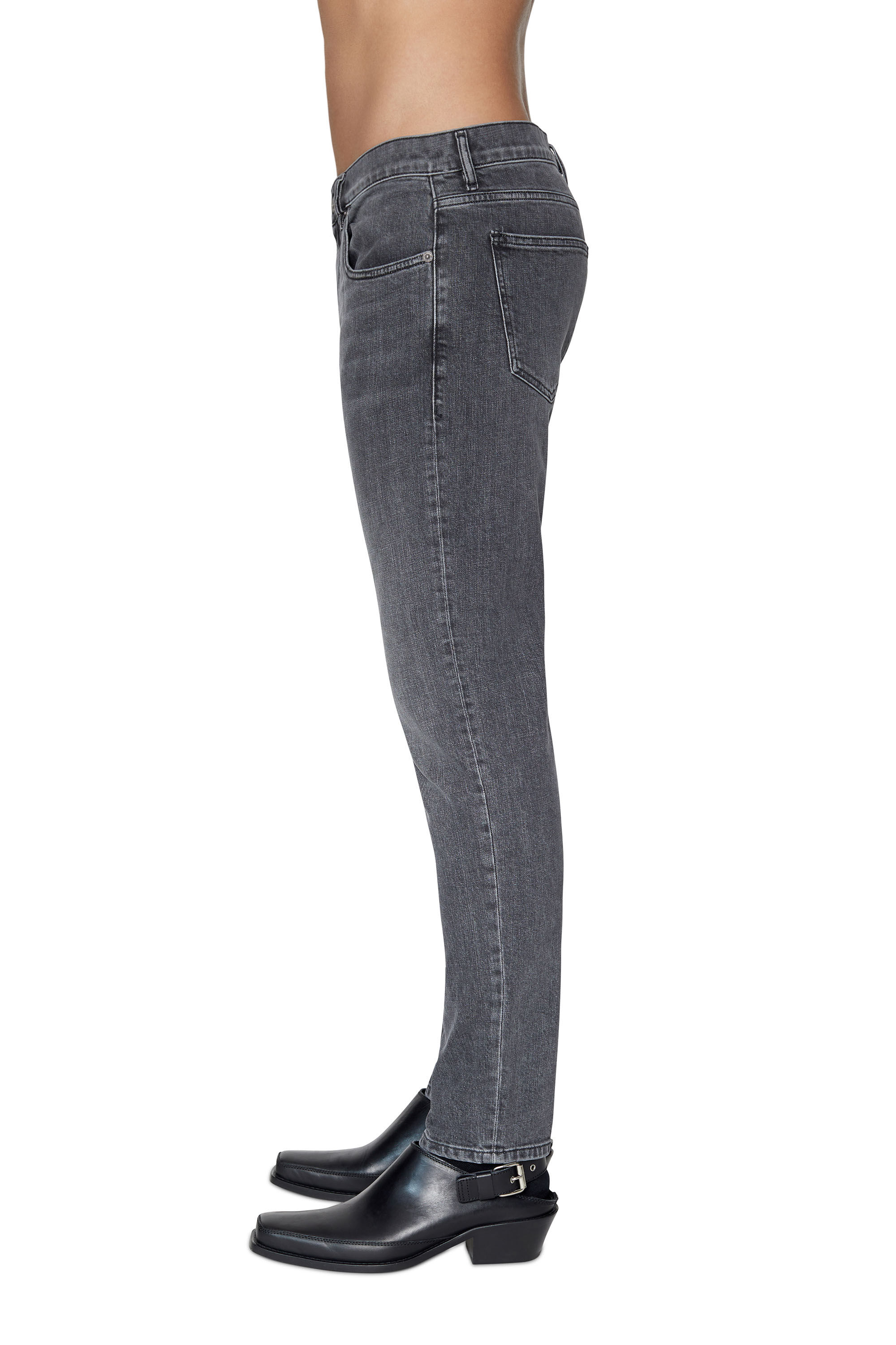 Diesel - Slim Jeans 2019 D-Strukt 09C47, Noir/Gris foncé - Image 5