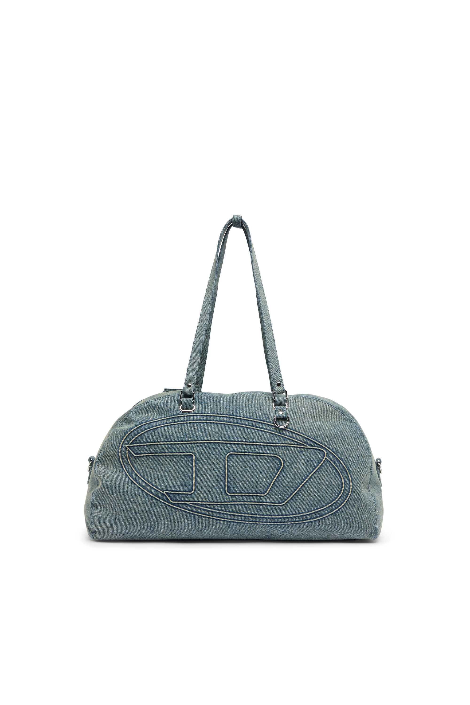 Diesel - 1DR DOME SOFT DUFFLE XL, 1DR Dome-Sac polochon en denim avec logo Oval D Mixte in Bleu - 2