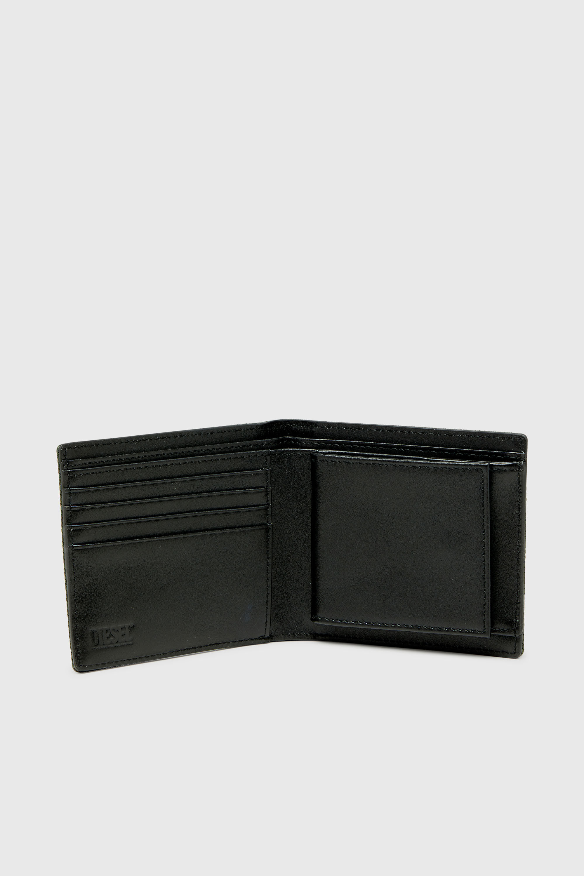Diesel - D-PACK BI FOLD COIN 3D, Herren Kleine Bi-Fold mit Diesel patch in Gr&uuml;n - 3