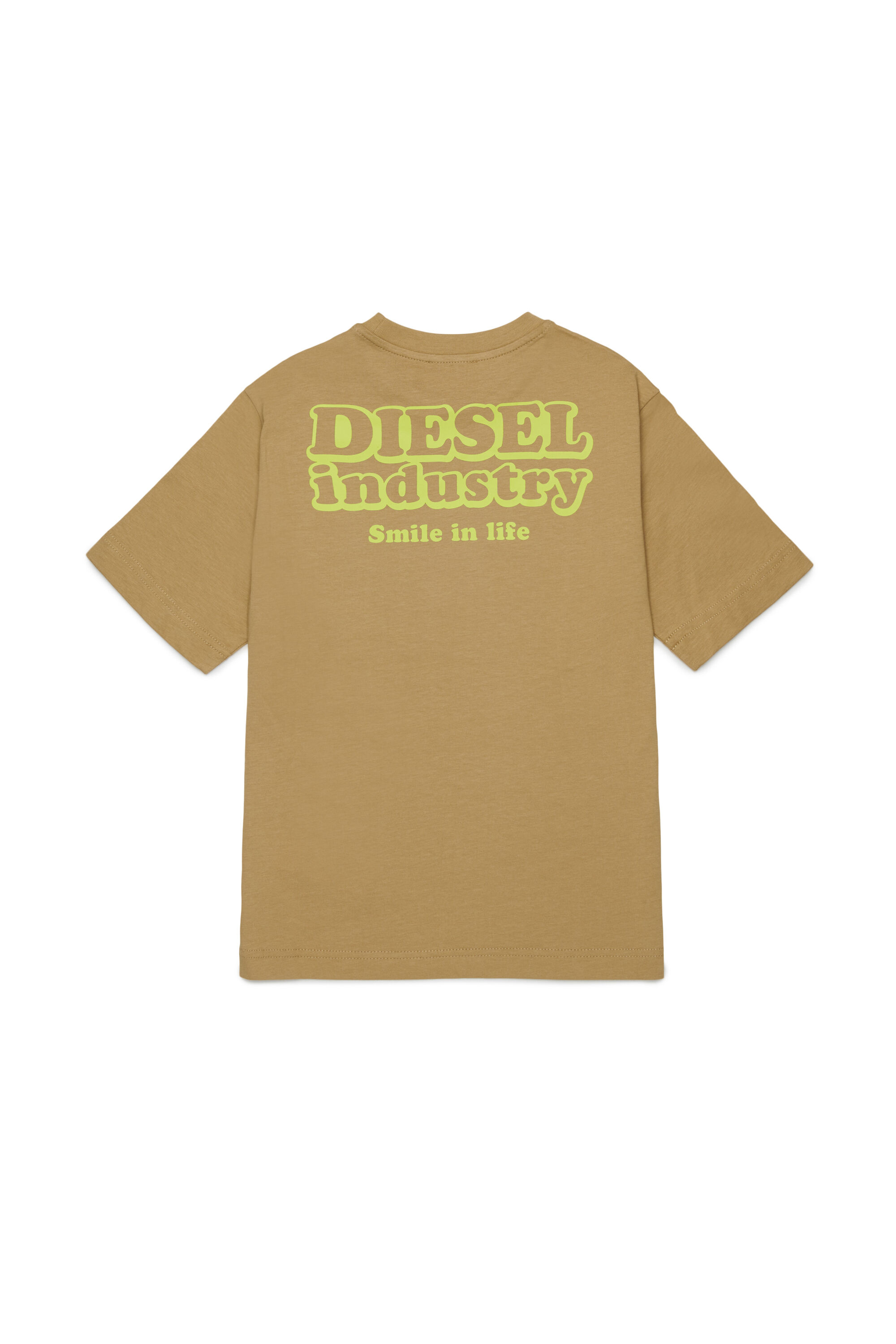 Diesel - TLODIM OVER, T-shirt avec imprim&eacute; Diesel Industry Homme in Marron - 2