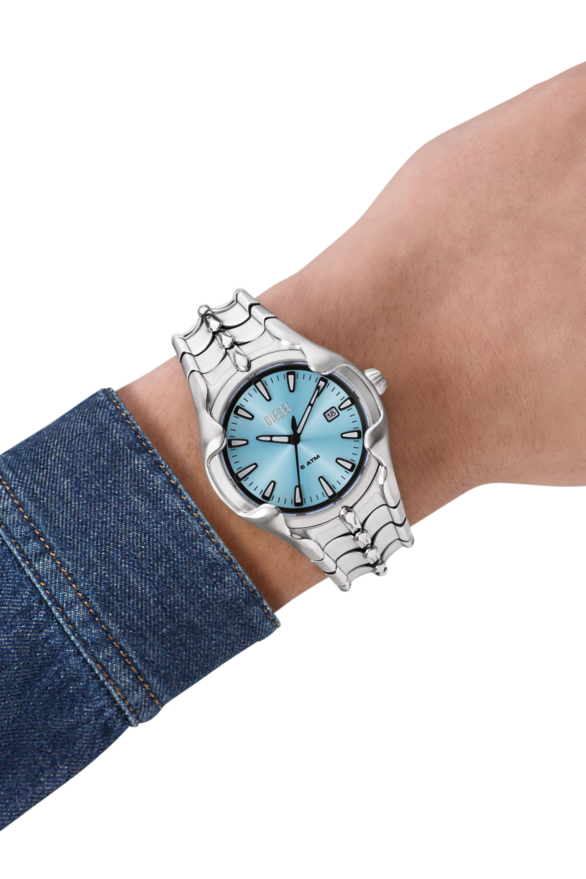 Orologio Vert in acciaio inossidabile Uomo Argento Diesel