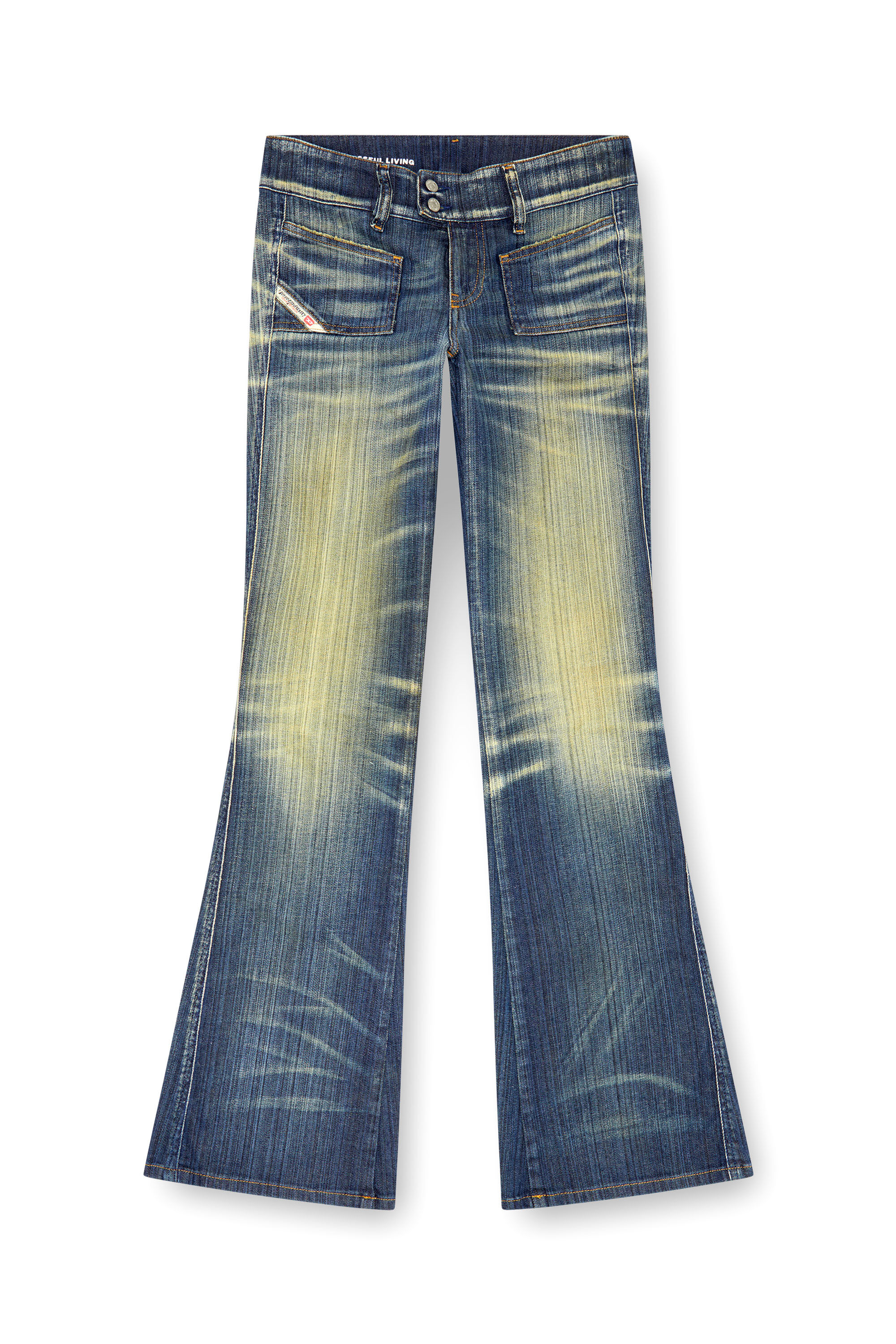 Diesel - Donna Bootcut and Flare Jeans D-Hush 09J46, Blu Scuro - Image 2