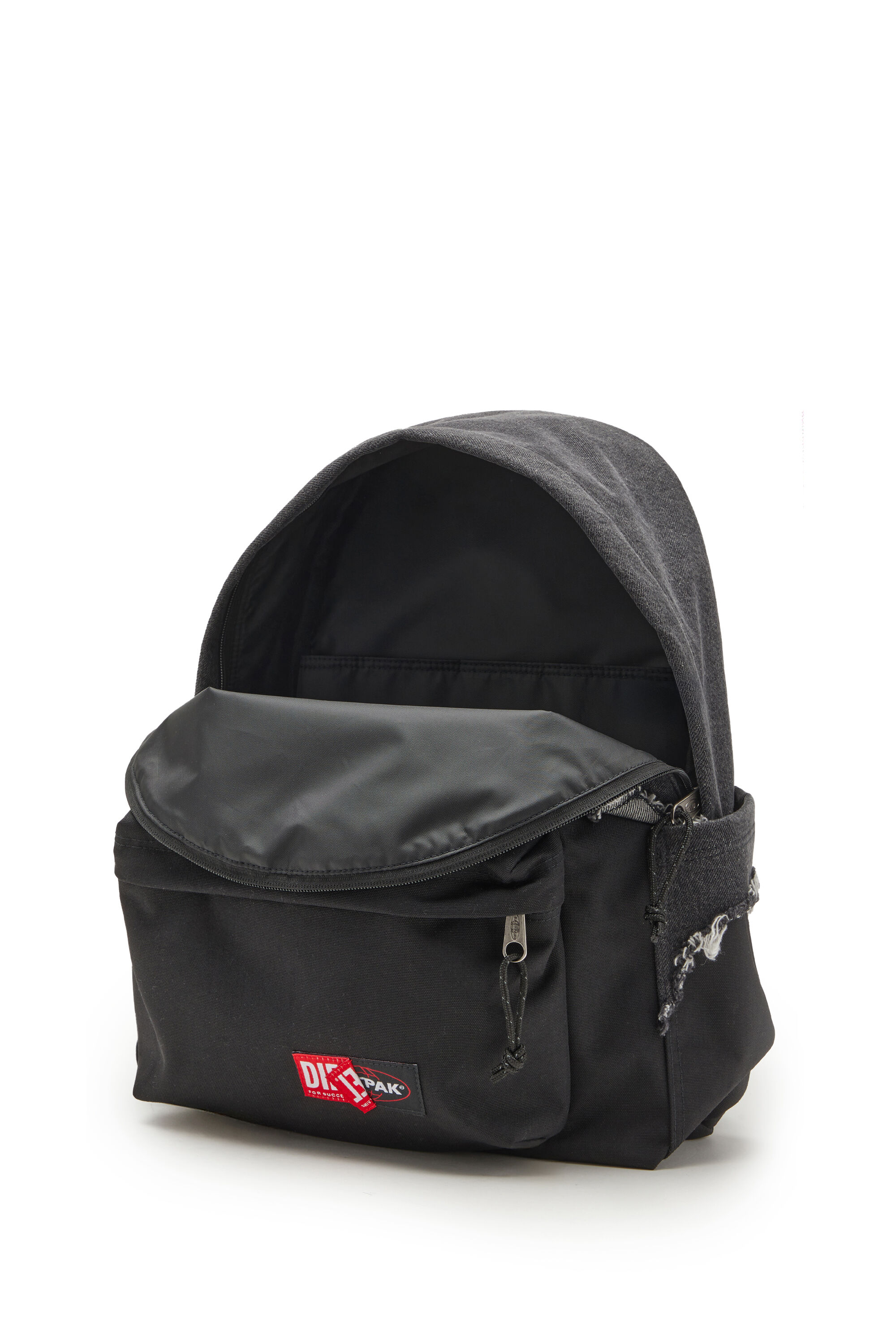 Diesel - DIESEL DAY PAK'R, Sac à dos en denim effet destroy et CORDURA® Mixte in Noir - 4