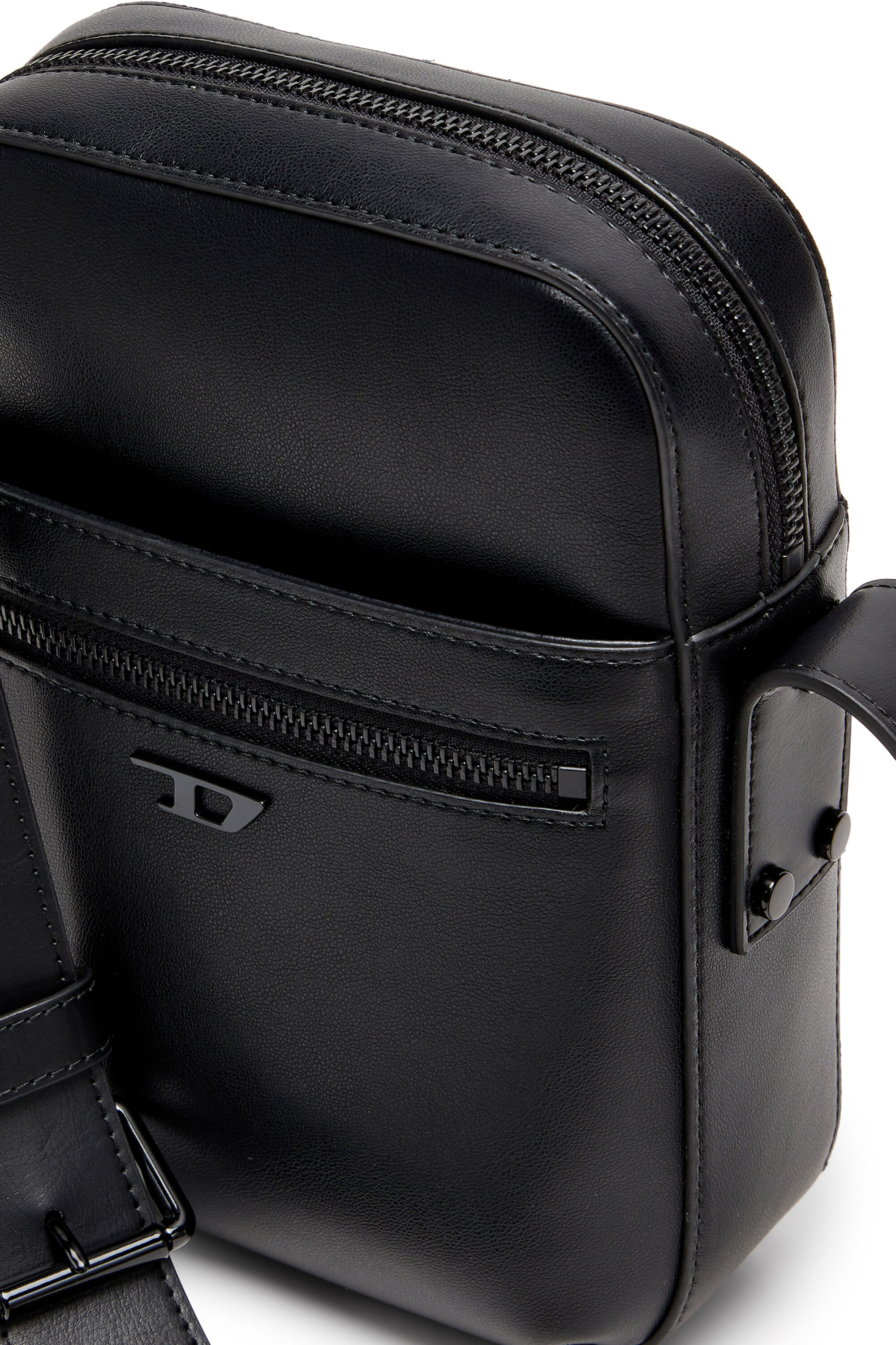 Diesel - RIVET-D CROSSBODY, Rivet-D - Sac bandouli&egrave;re en PU avec rivets Homme in Noir - 5