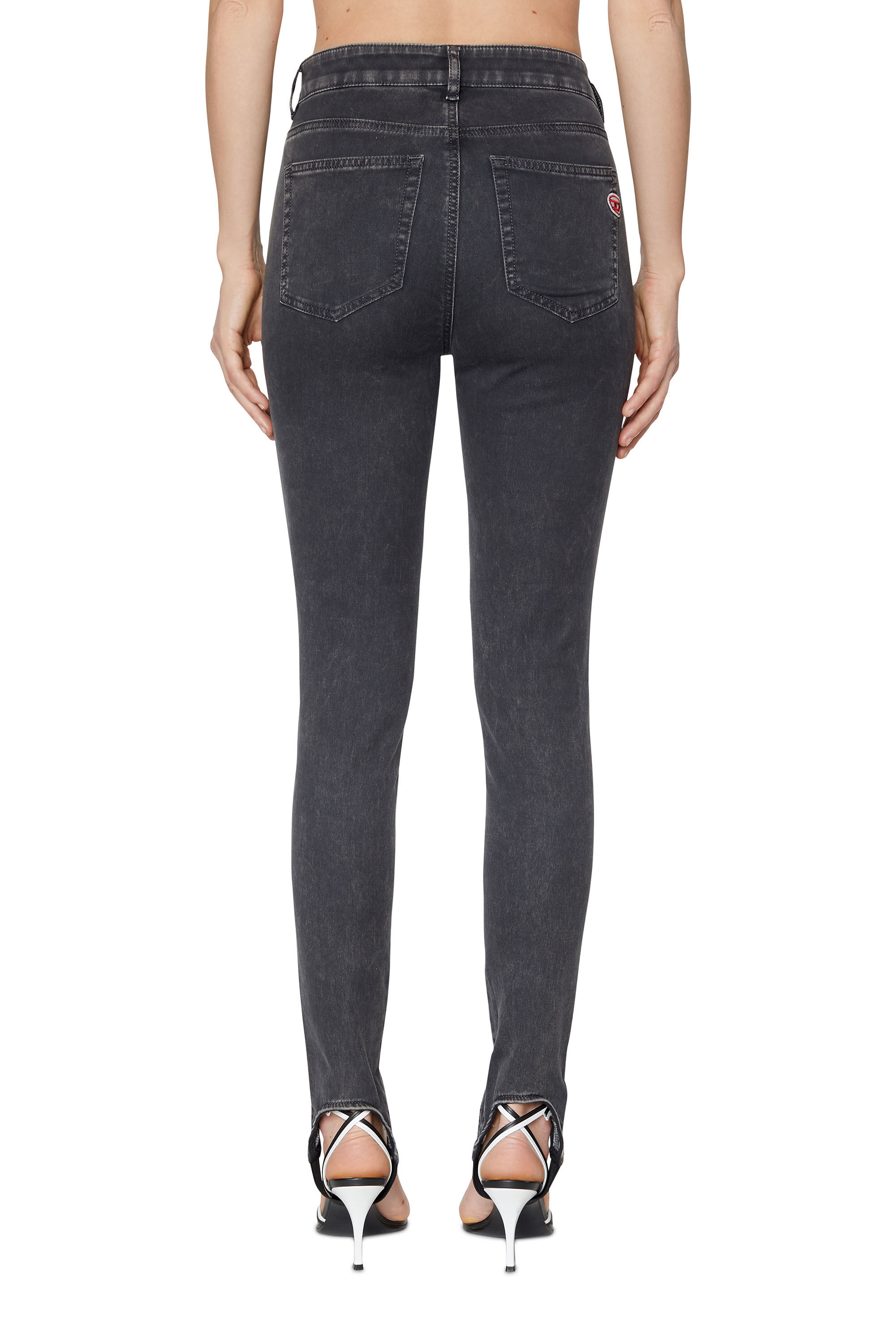 Diesel - Super skinny Slandy Joggjeans® 069ZM, Black/Dark grey - Image 4