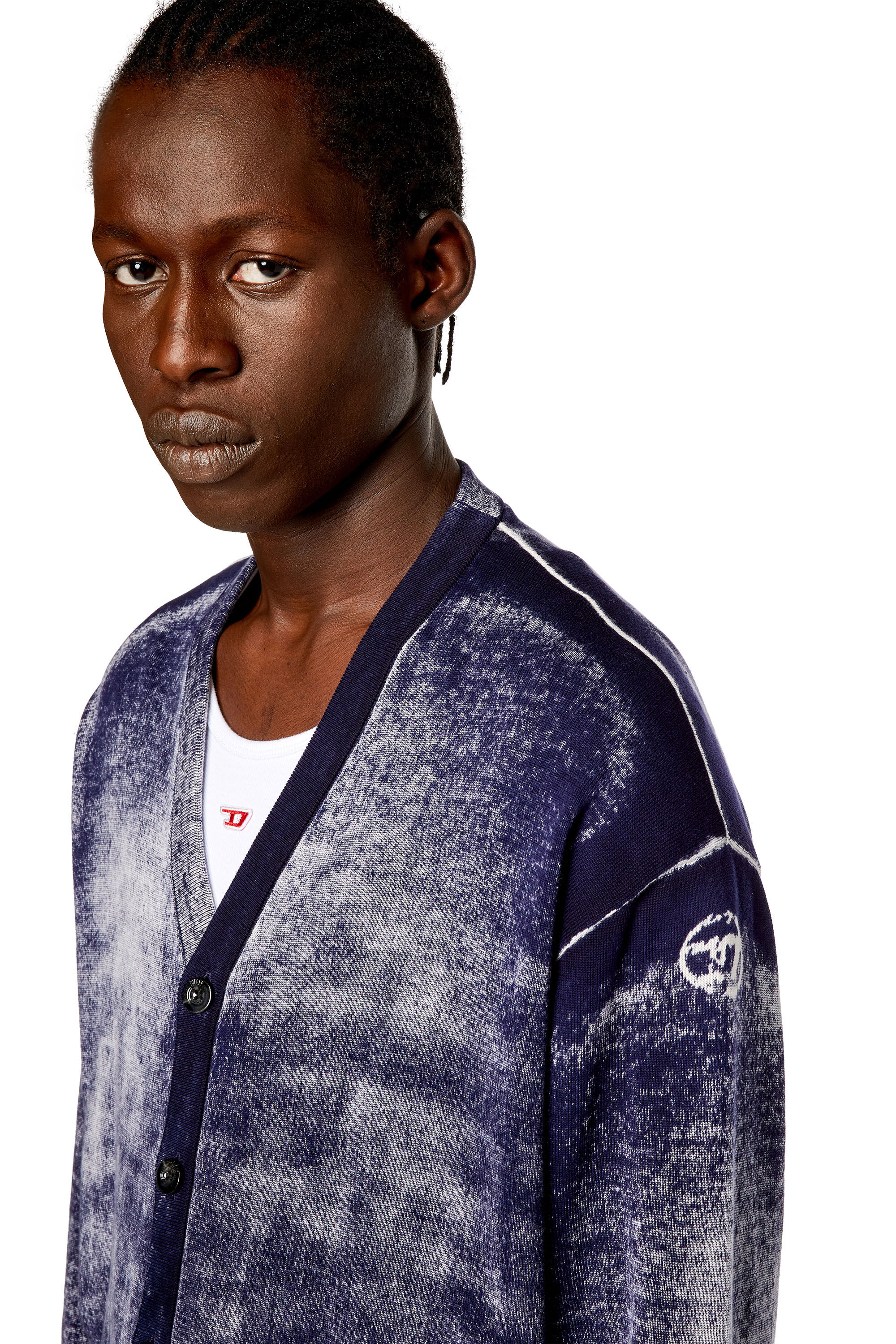 Diesel - K-LARENCE-CARDIGAN-B, Blu Scuro - Image 5