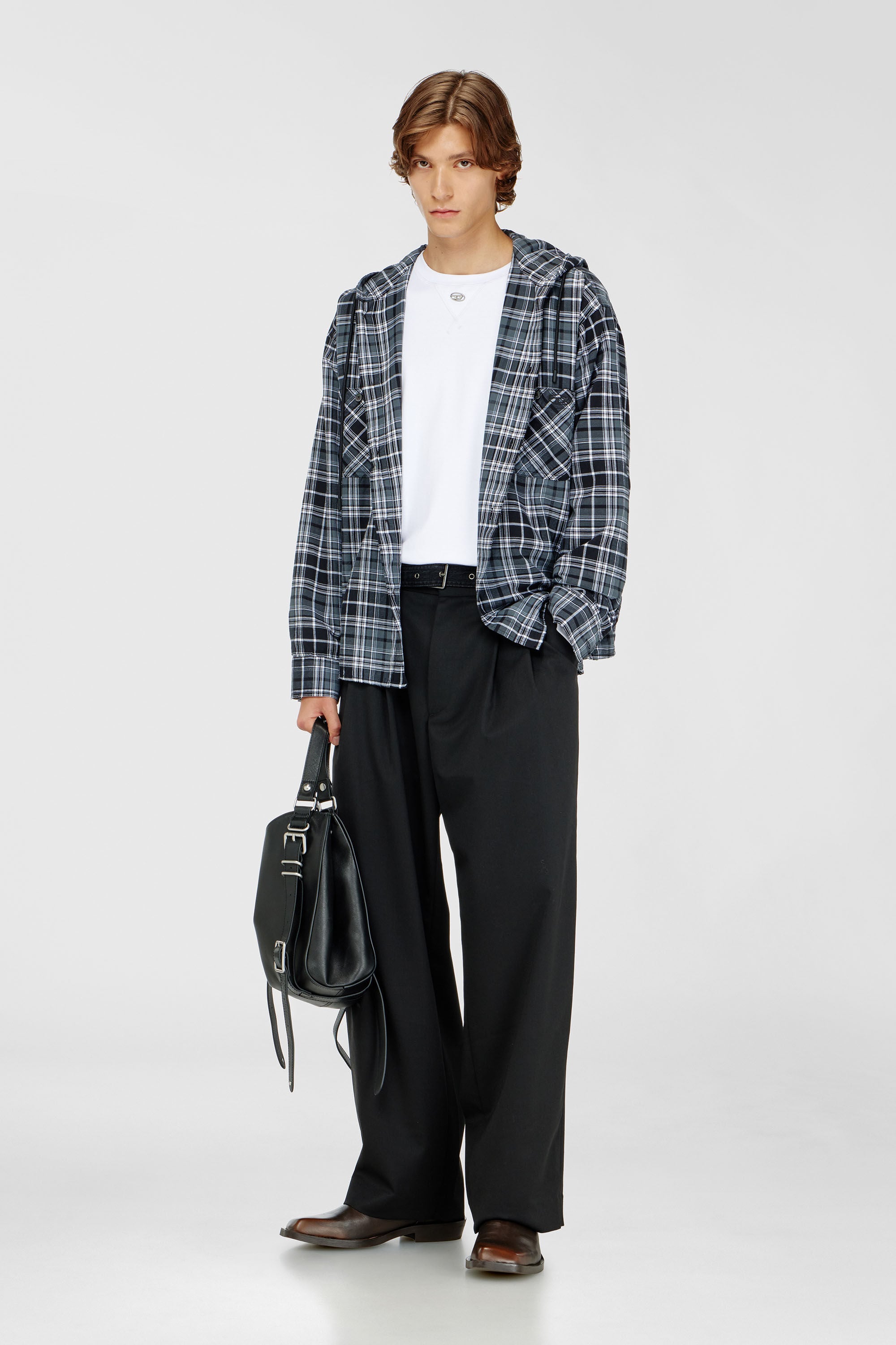 S-DRUM-HOODY-DGBT, Nero/Bianco