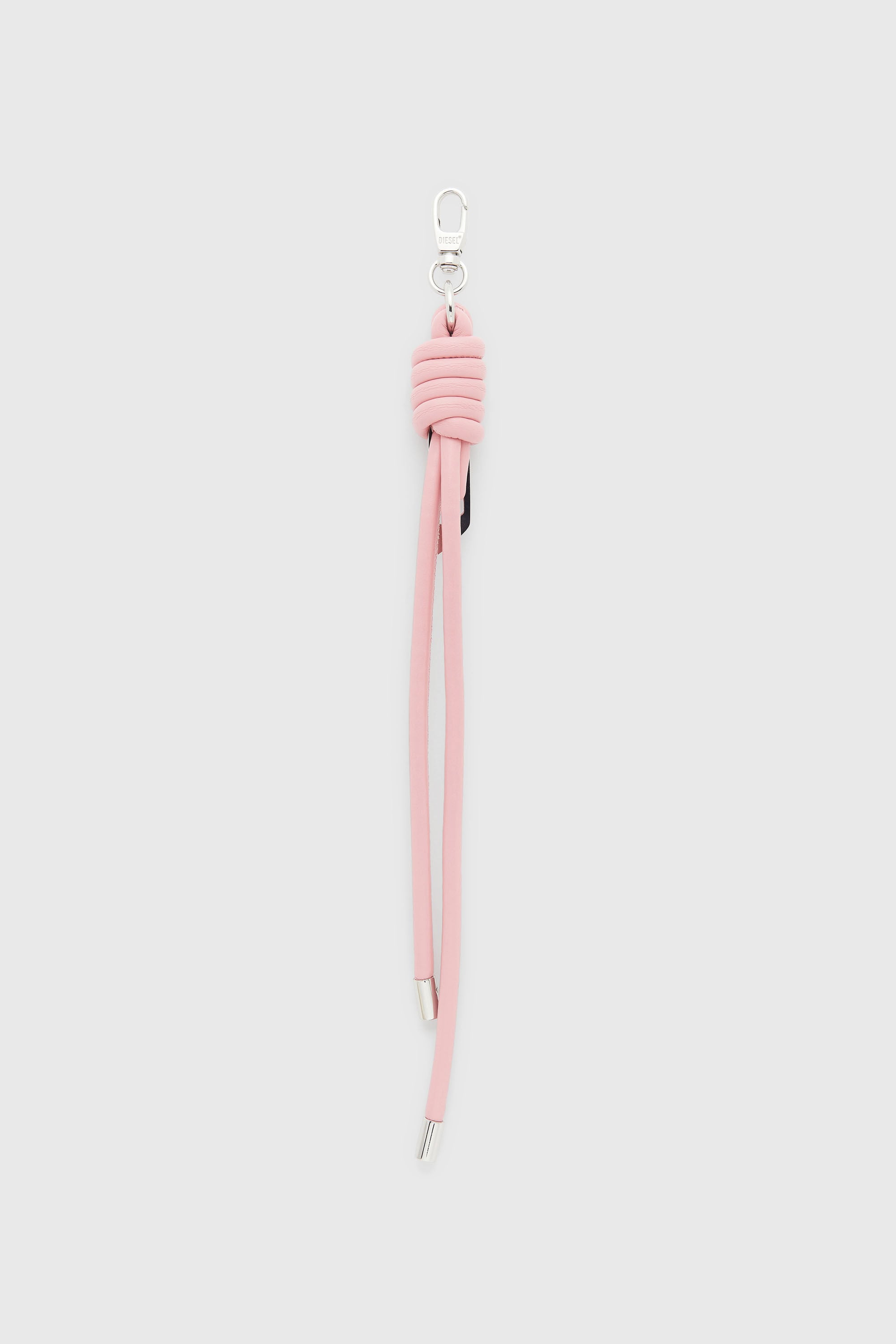 Diesel - ROPE I, Unisex Anh&auml;nger mit geknoteten Riemen aus Metall und PU in Rosa - 2