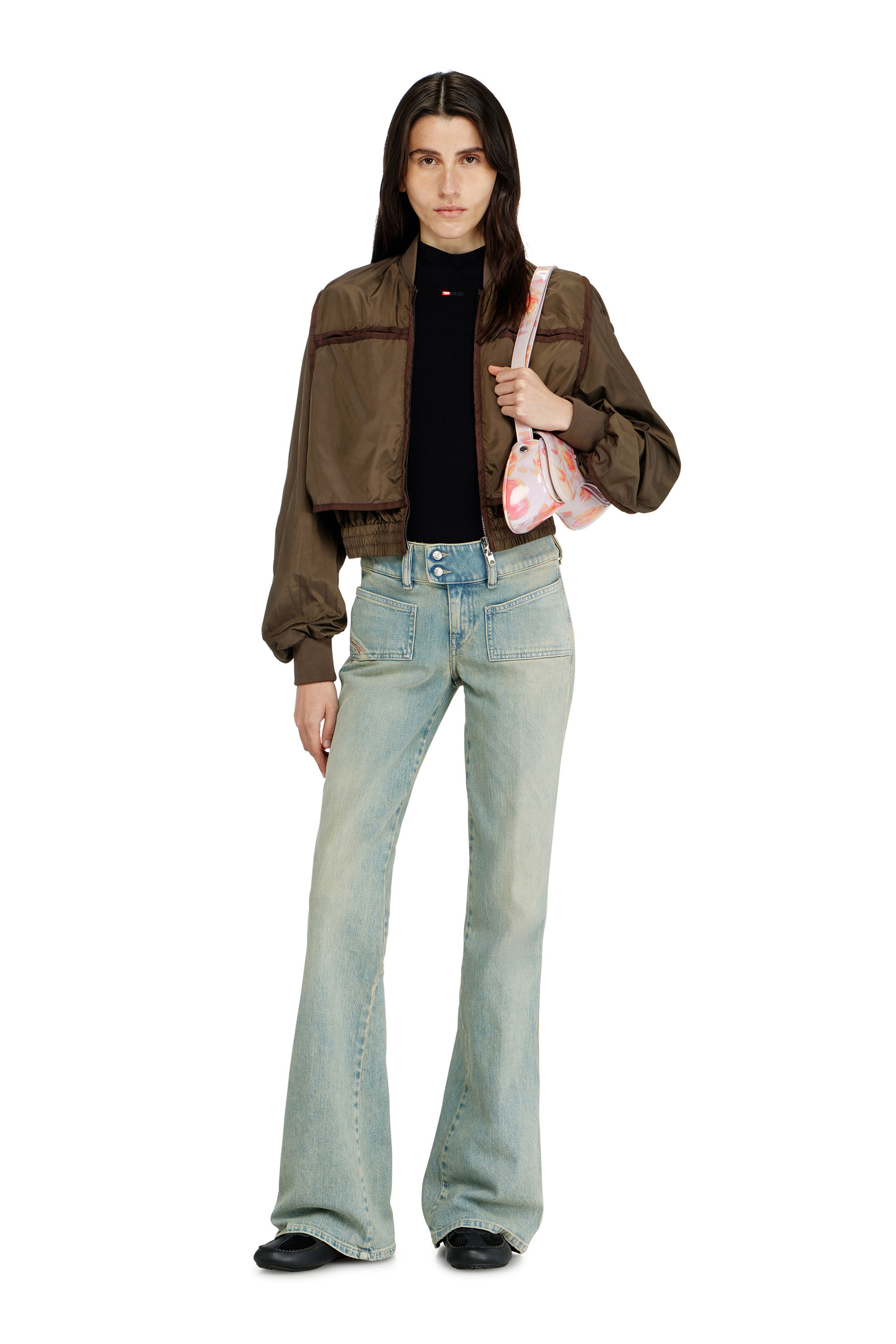 Diesel - Bootcut Jeans D-Hush 09N33 Donna, Blu medio - Image 1