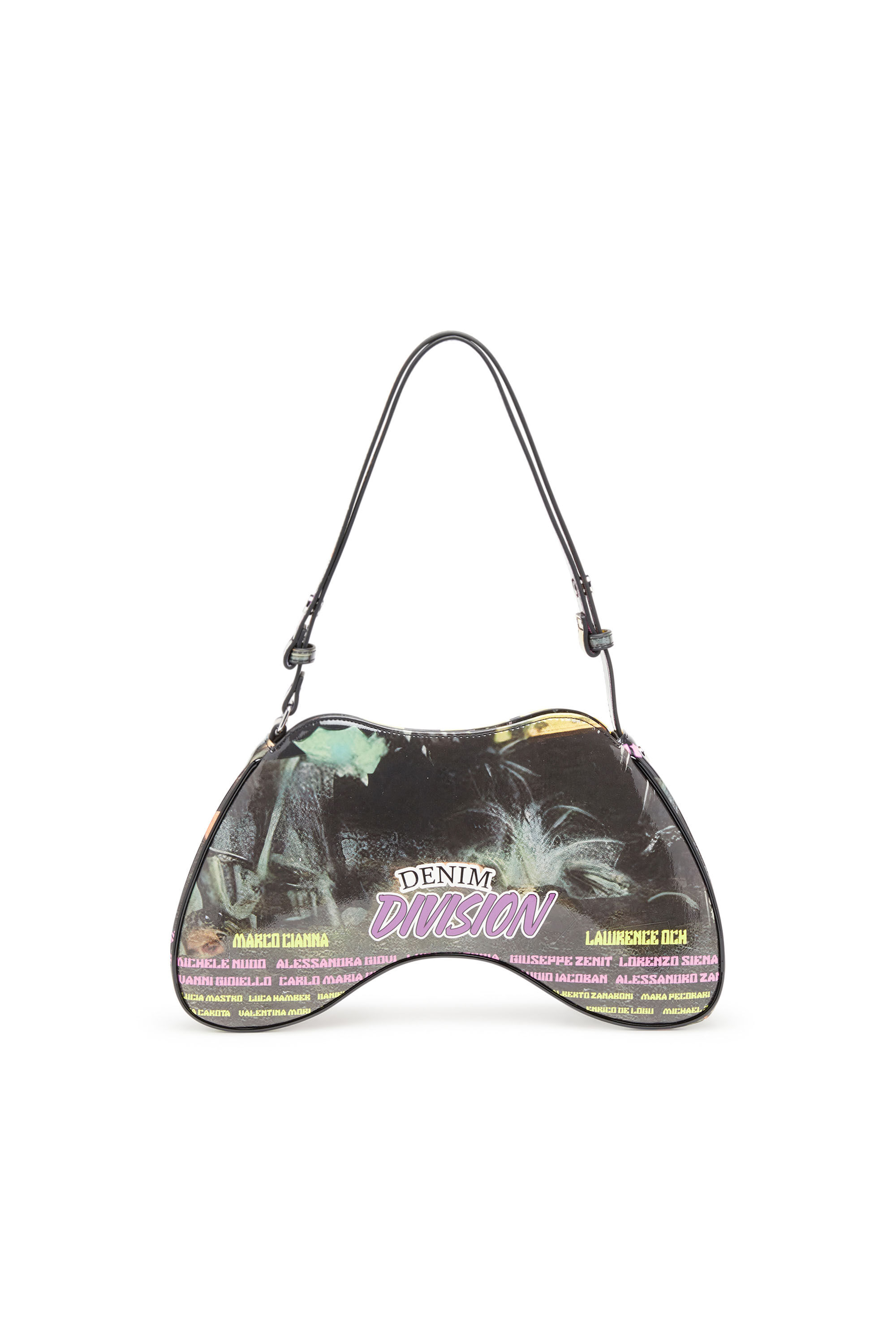 Diesel - PLAY SHOULDER, Donna Play-Borsa in PU stampato lucido in Multicolor - Image 3