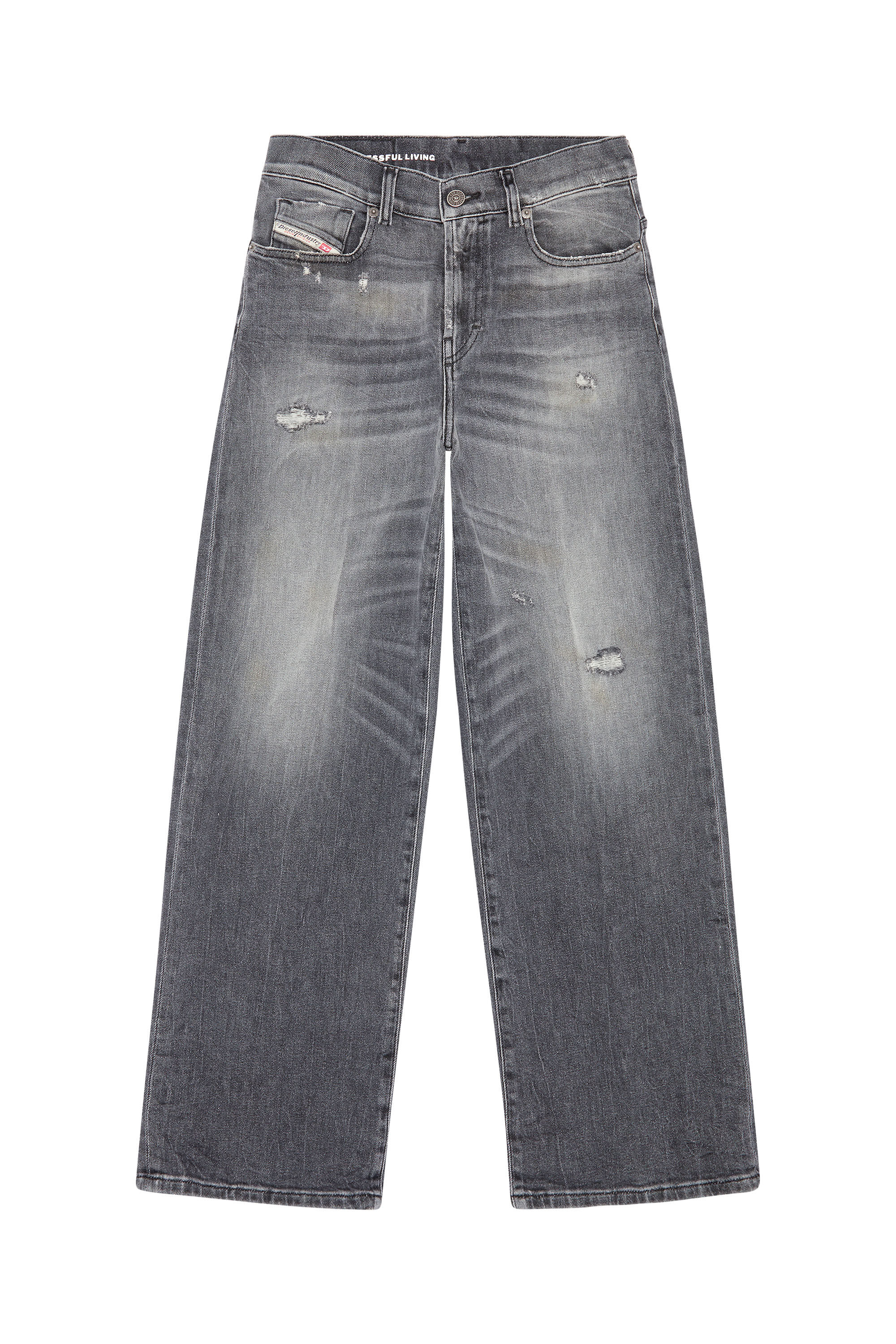 Diesel - Bootcut and Flare Jeans 2000 Widee 09G21, Nero/Grigio scuro - Image 2