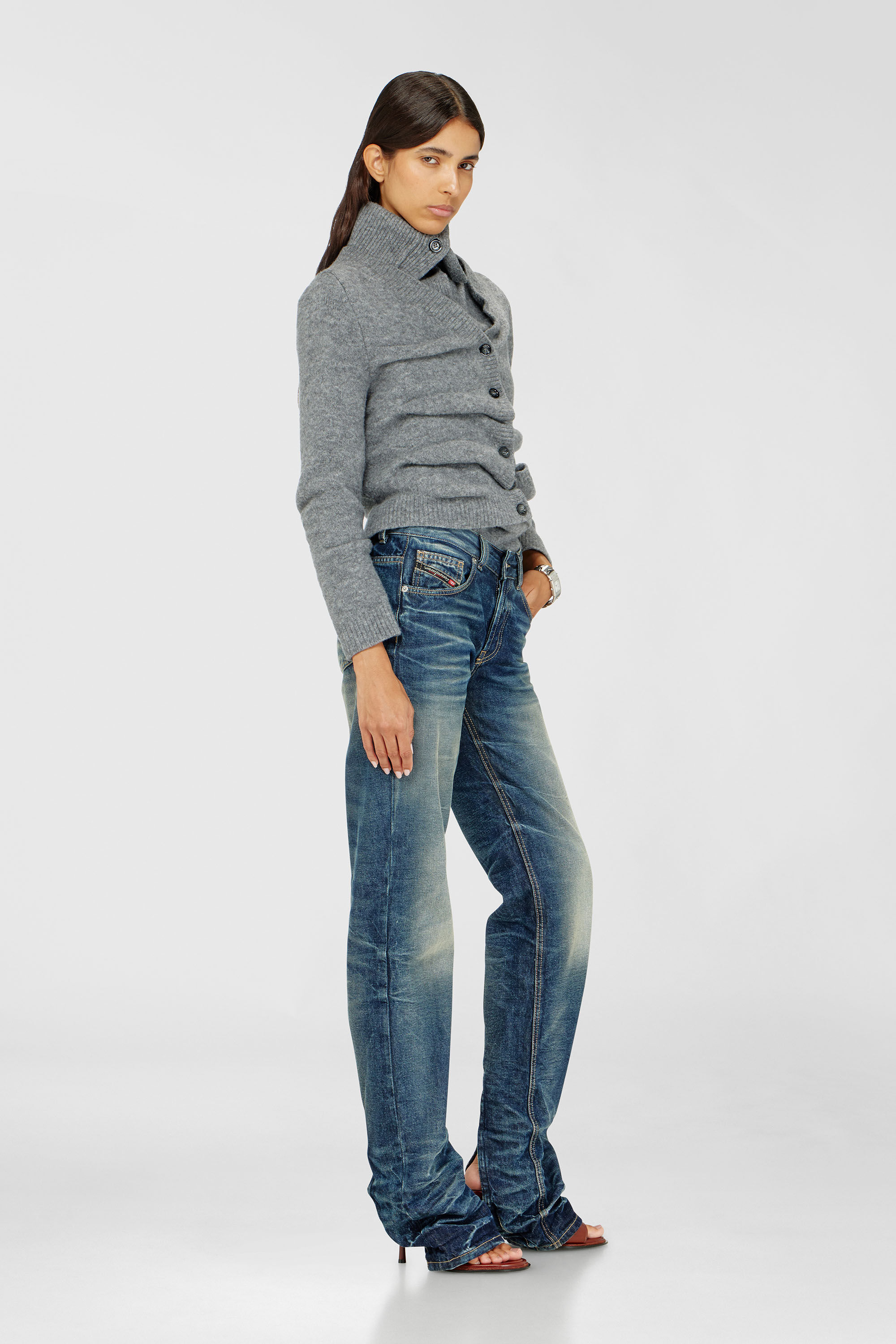 Diesel - Damen Regular Jeans D-Heel 0DBFC, Mittelblau - 2