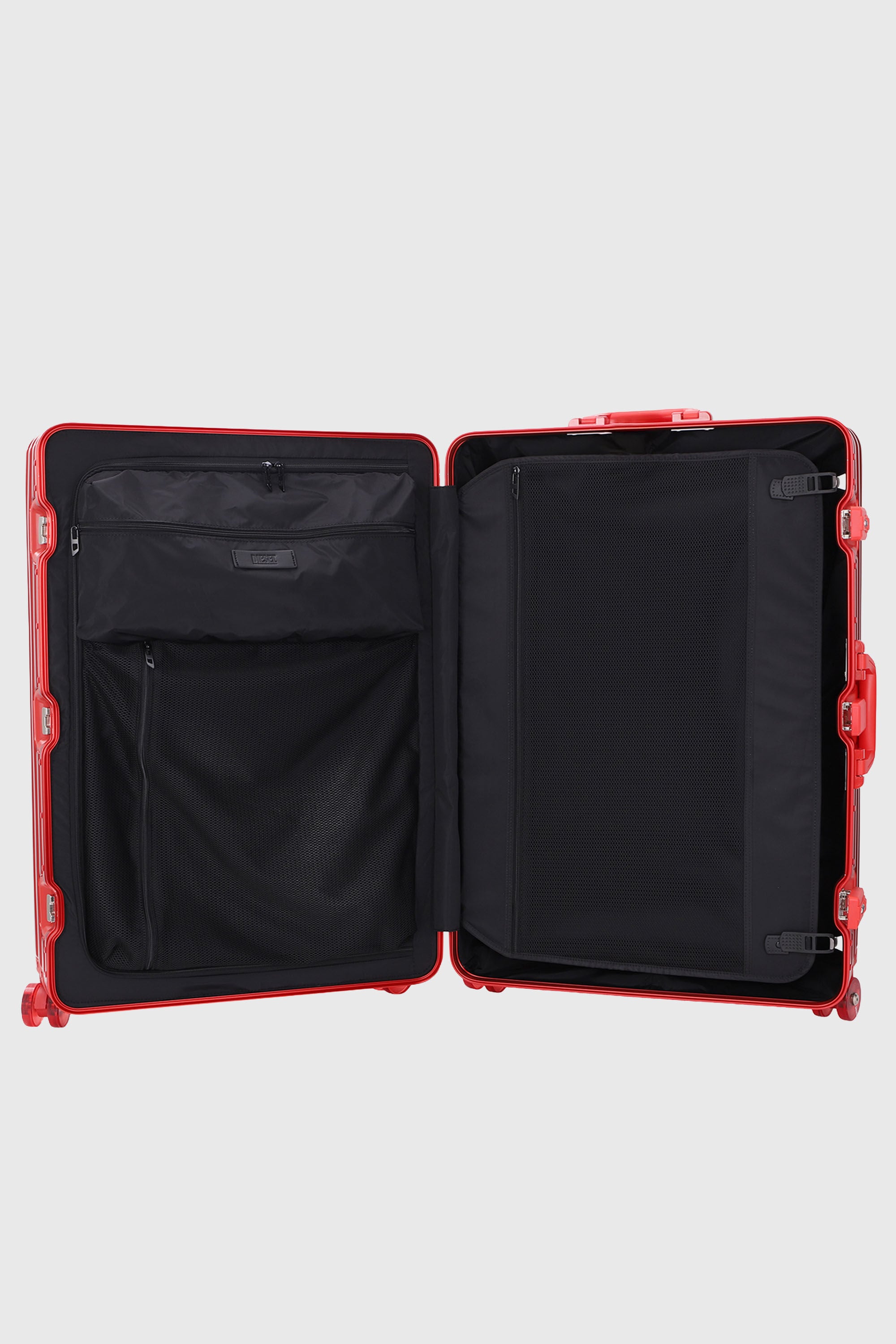 Diesel - DIESEL ALUMINUM TROLLEY- DSL002, Valigia in alluminio taglia L Unisex in Rosso - 3