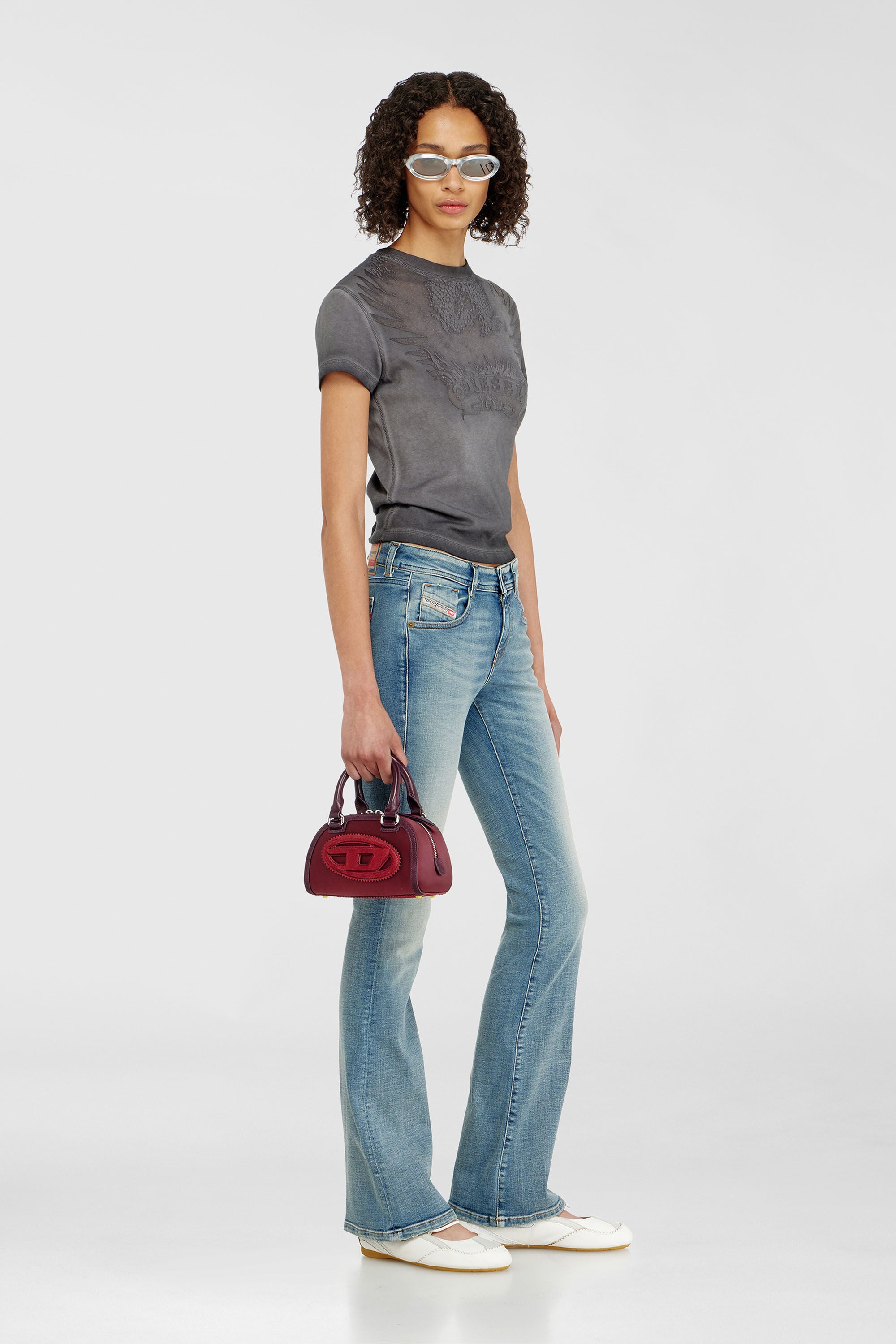 Diesel - Bootcut Jeans 1969 D-Ebbey 09P42 Donna, Blu Chiaro - Image 1