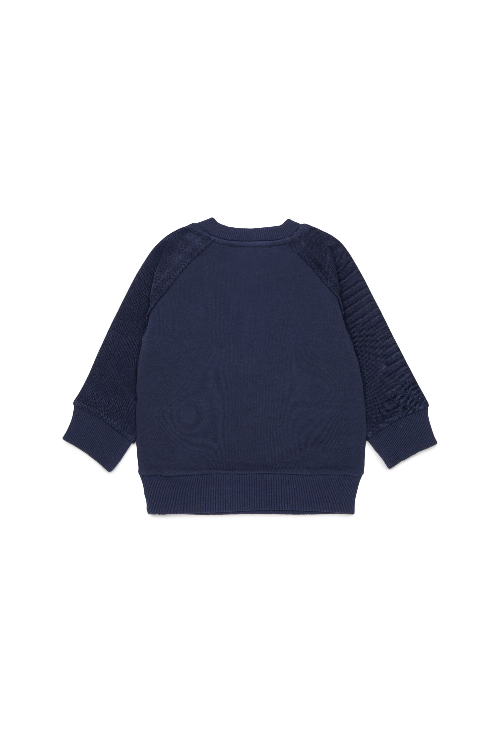 Diesel - SEANSB, Felpa in cotone con logo effetto sfrangiato Uomo in Blu - 2