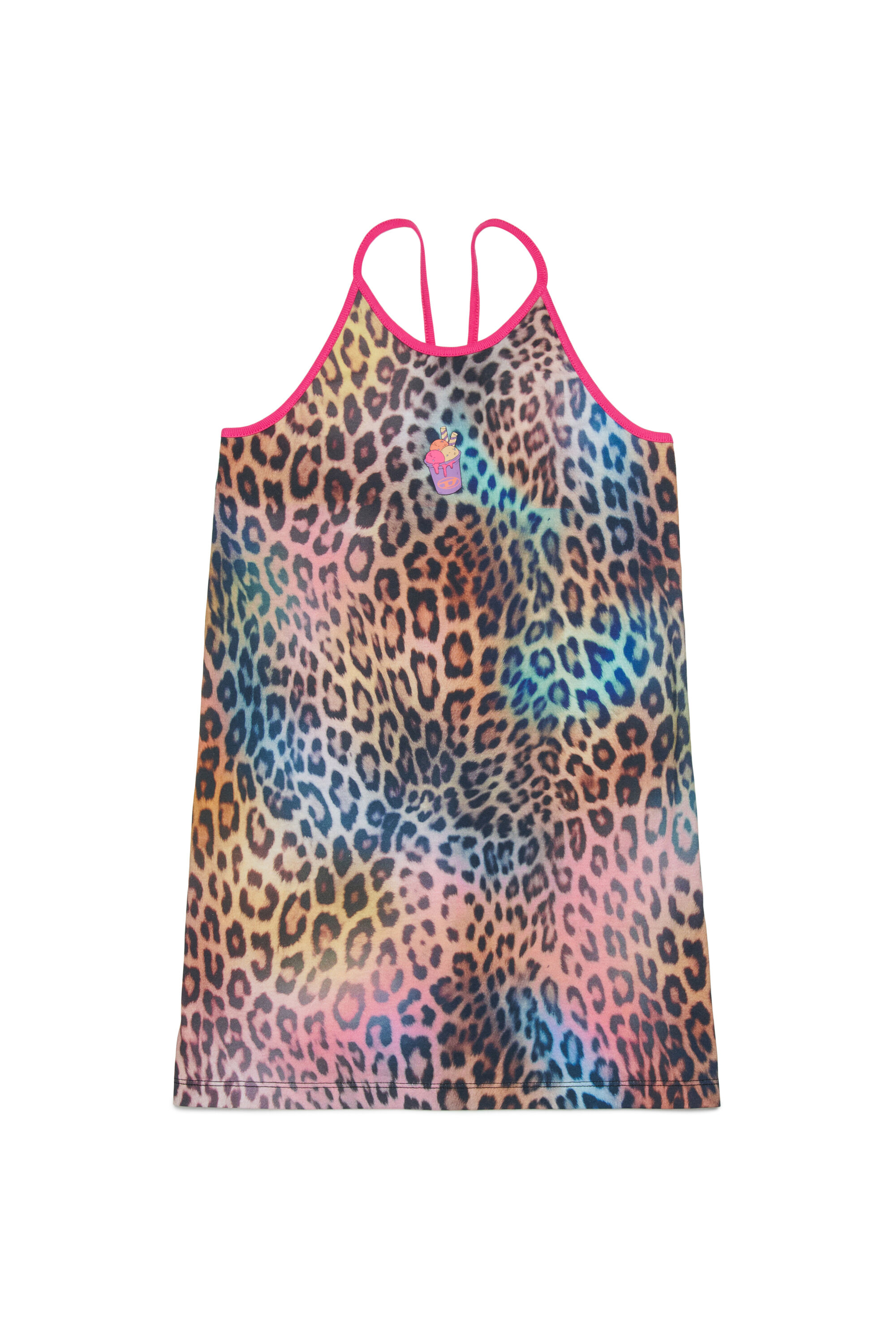Diesel - MCUPLY, Abito da spiaggia con stampa animalier multicolore Donna in Multicolor - 1