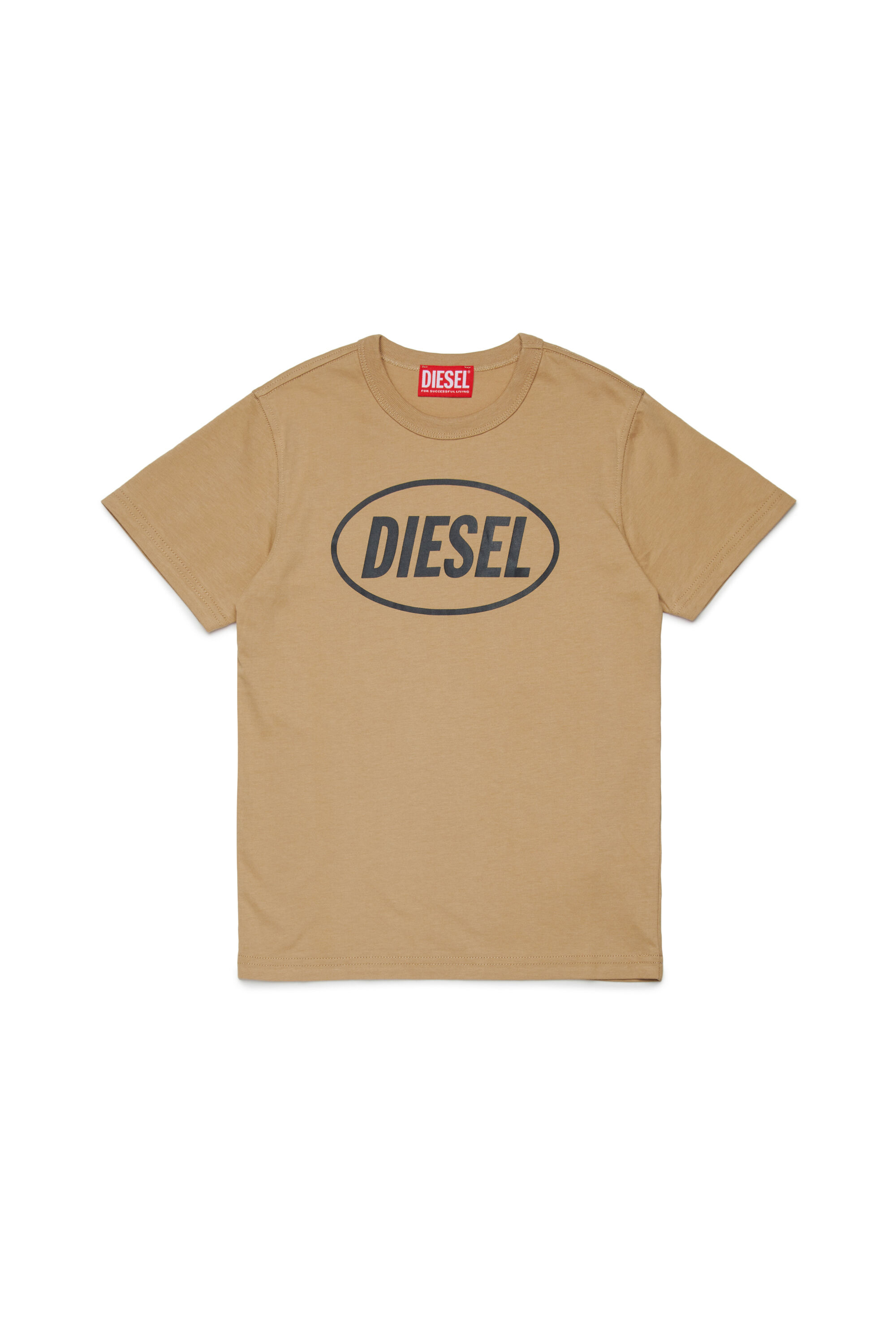 Diesel - TUNDRA, Herren Baumwoll-T-Shirt mit Logo in Hellbraun - 1