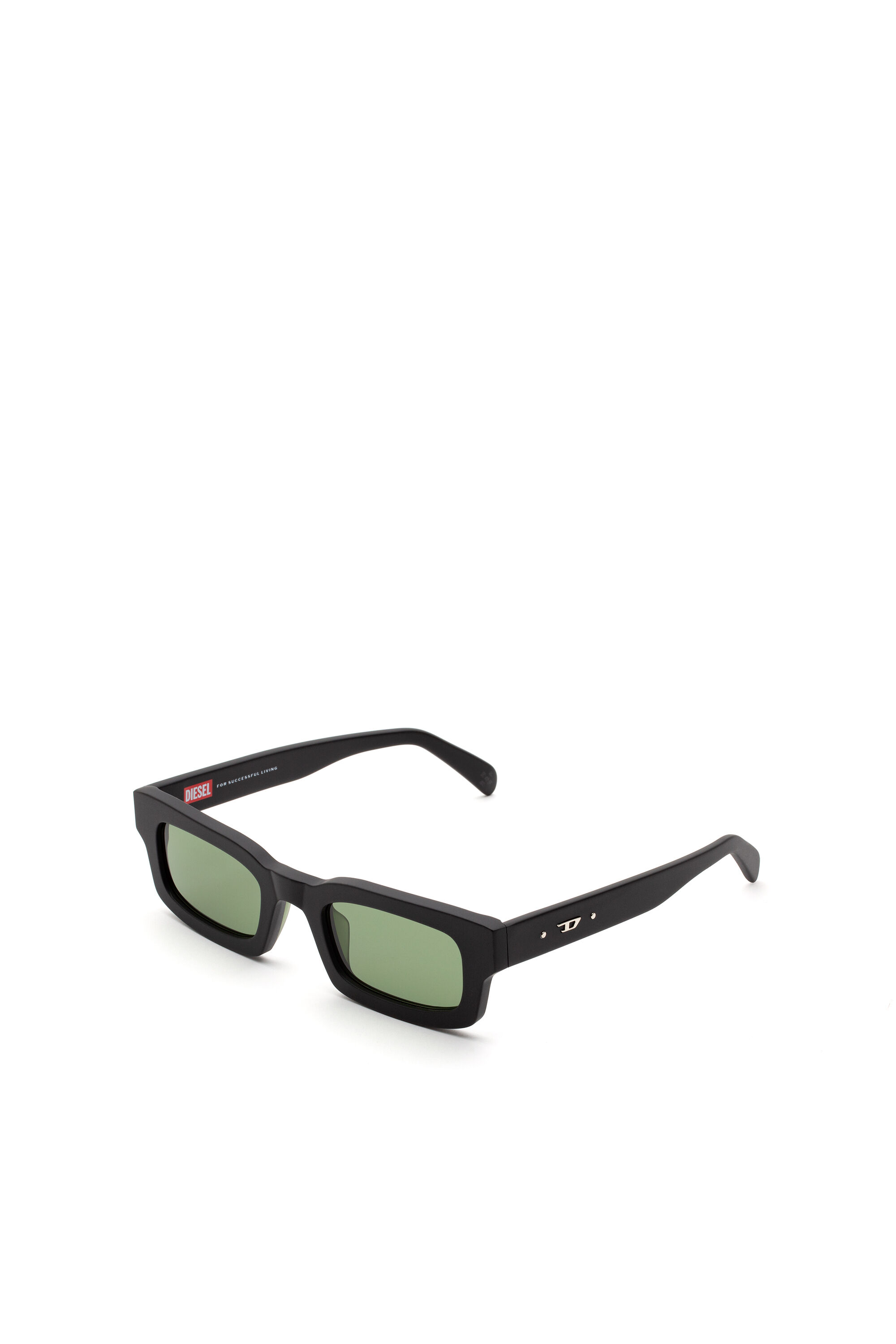 Diesel - DM0360, Occhiali da sole minimal Unisex in Nero - 2