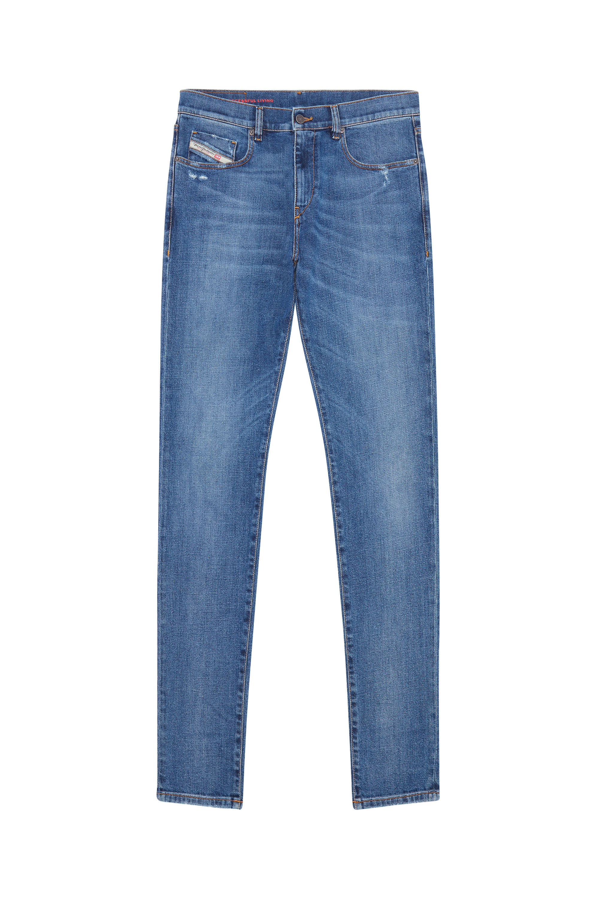 Diesel - 2019 D-STRUKT 09E44 Slim Jeans, Bleu moyen - Image 2