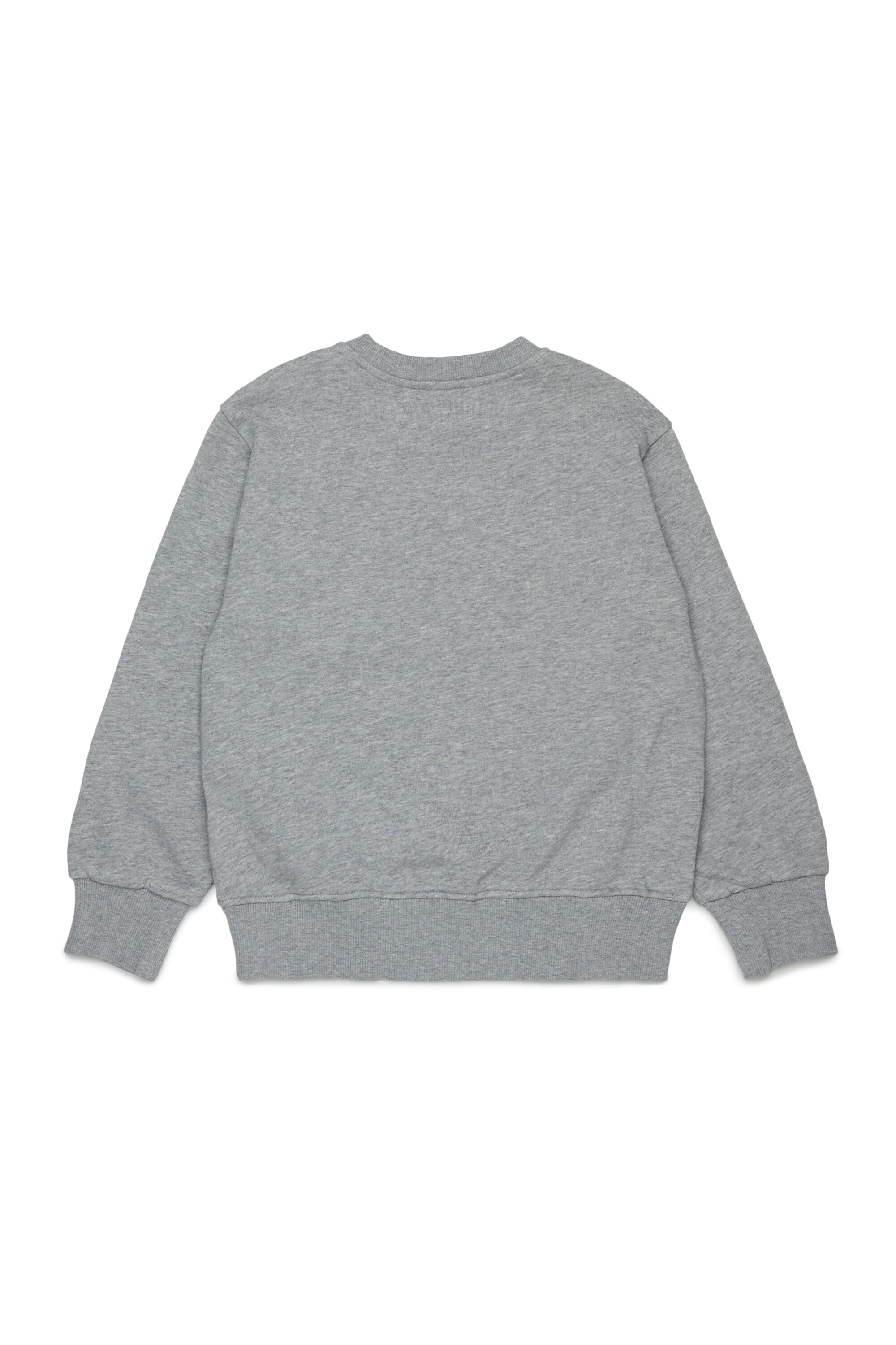 Diesel - SJEANS OVER, Herren Sweatshirt mit ausgefransten Logo-Buchstaben in Grau - 2