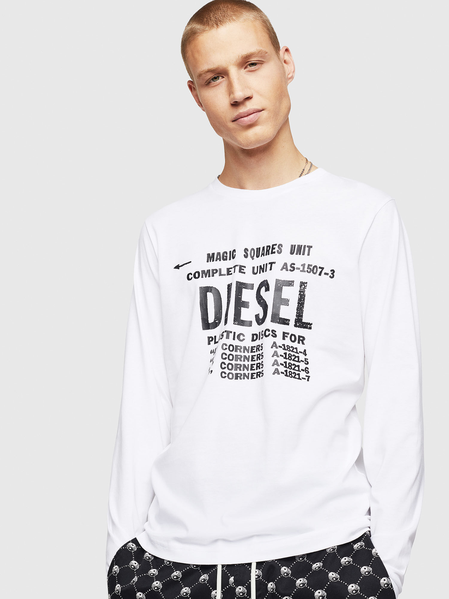 T shirt manche longue diesel homme clearance