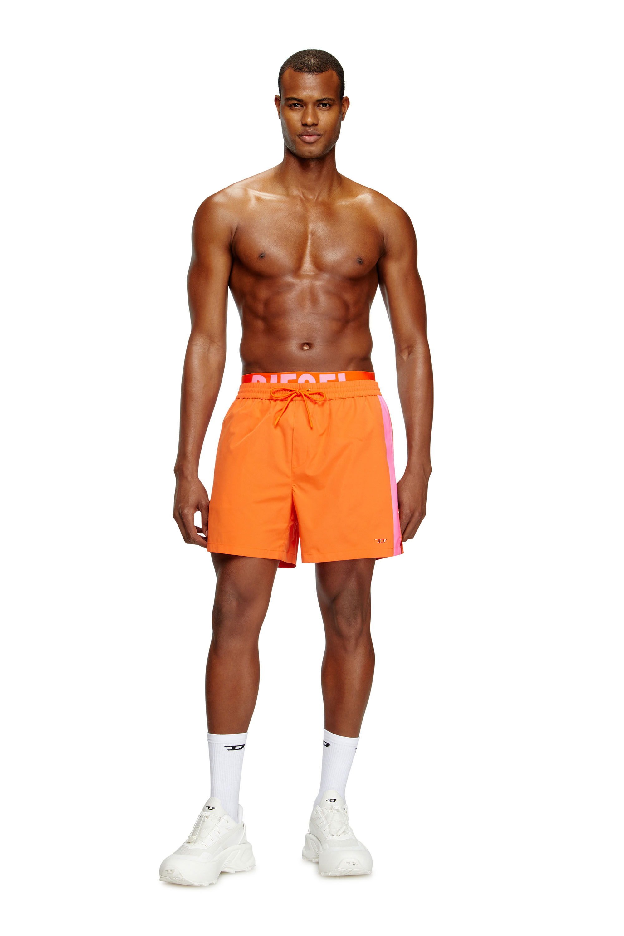 Diesel - VISPER-41-D-POP, Short de bain mi-long à taille hybride Homme in Polychrome - 2