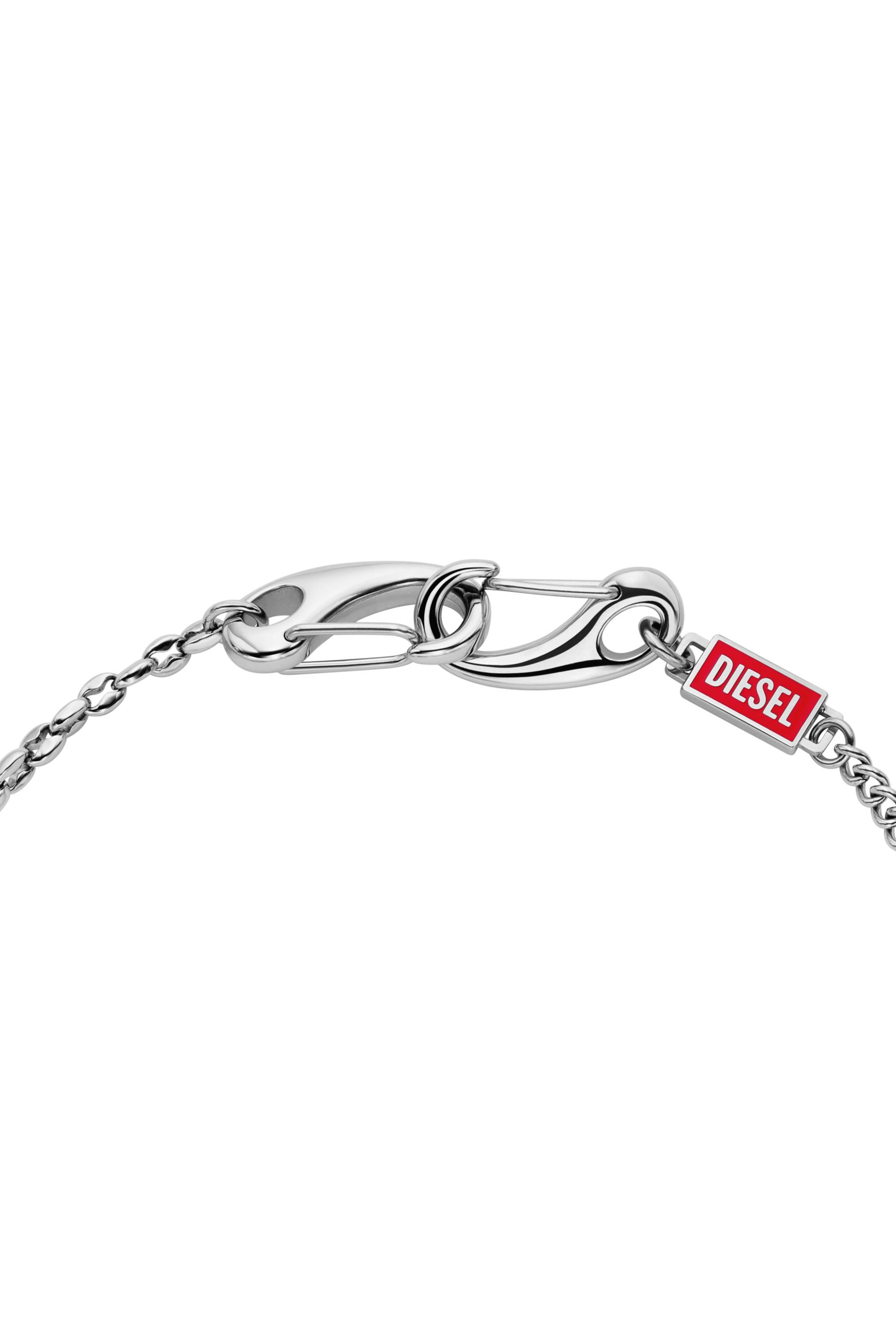 Diesel - DX1695040 JEWELLERY, Unisex Halskette aus Edelstahl mit mehreren Tragem&ouml;glichkeiten in Silber - 2