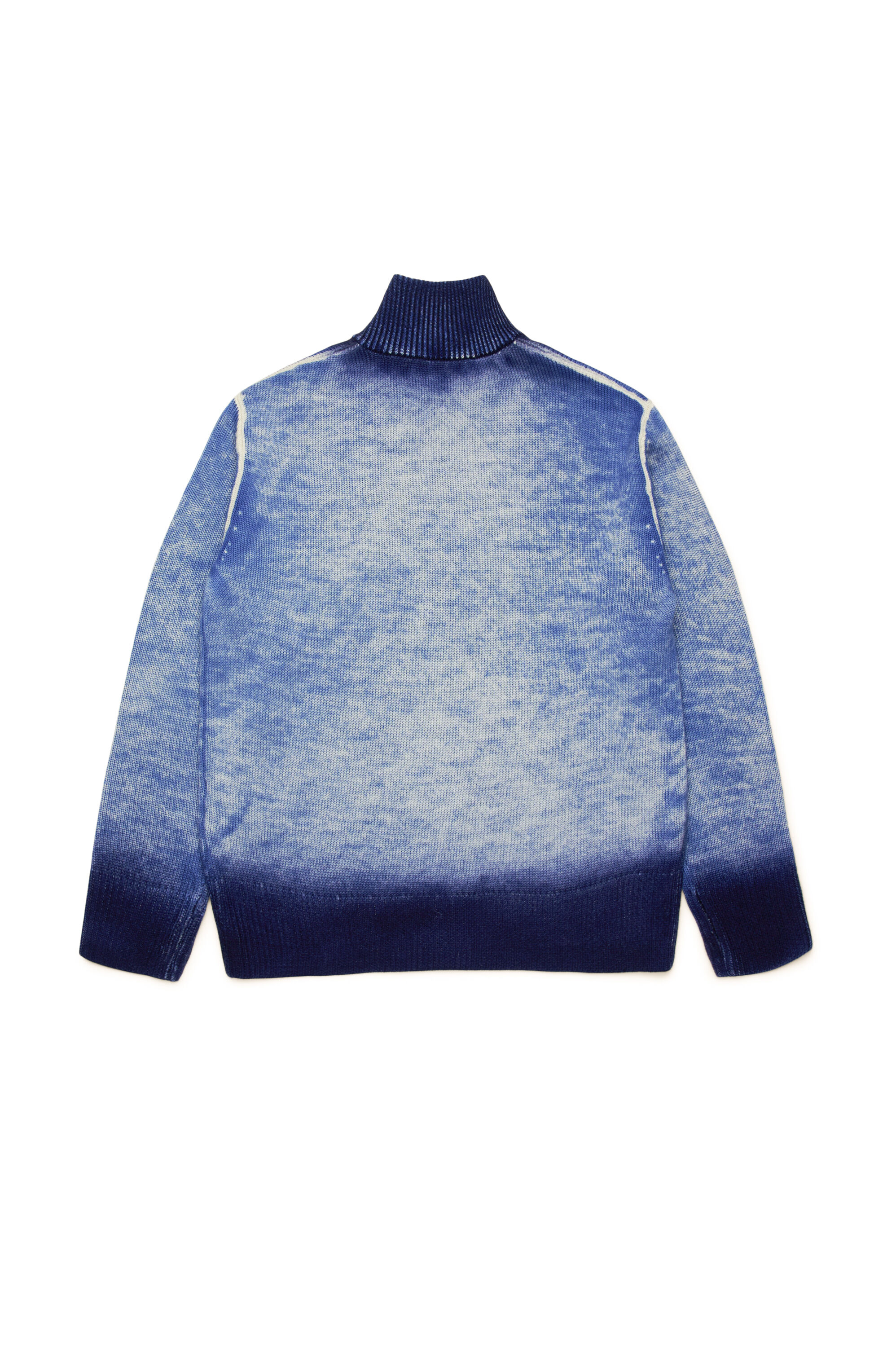 Diesel - KMILOZIP, Homme Cardigan zippé en laine traitée in Bleu - Image 2