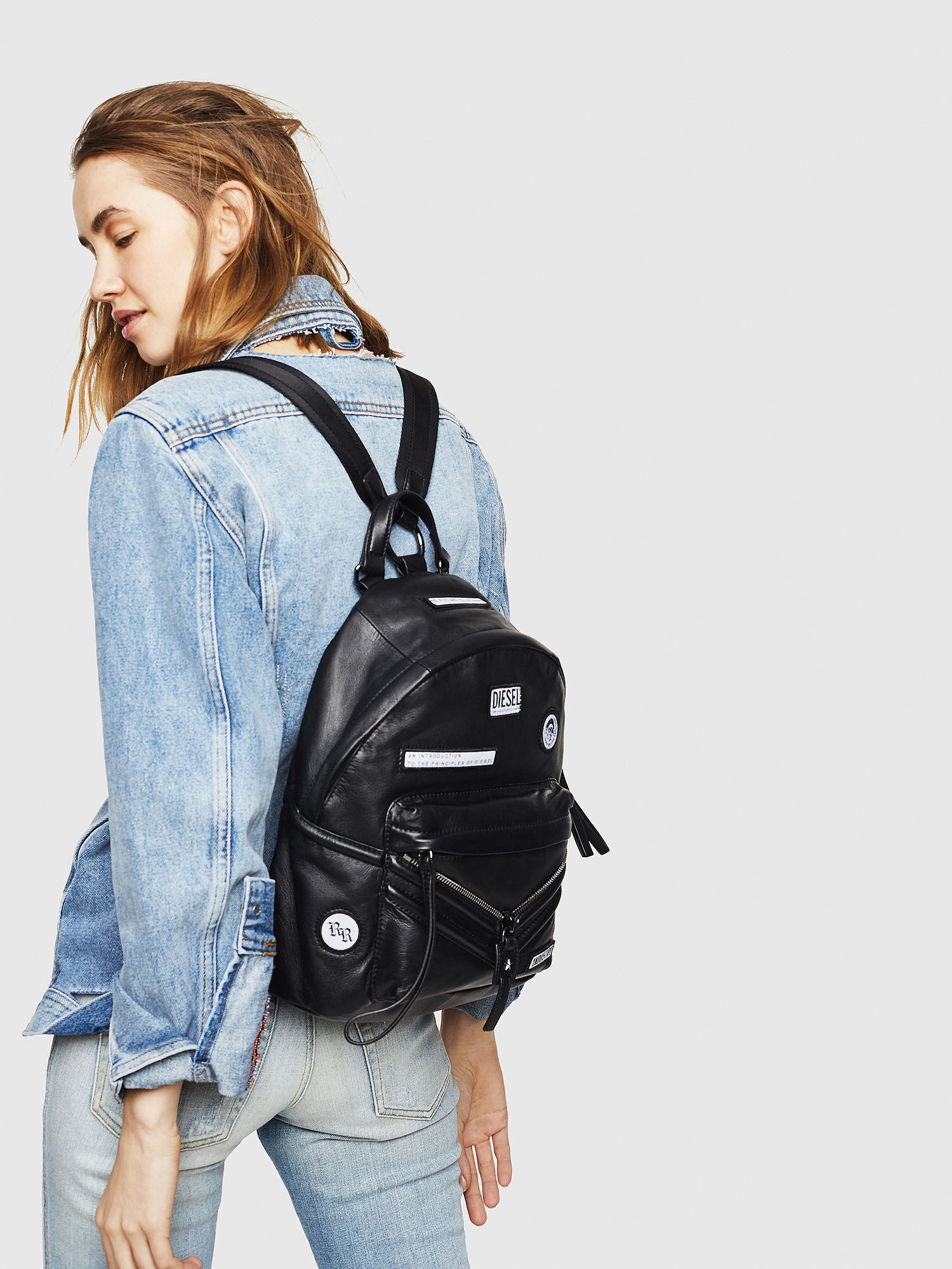 diesel le zipper backpack
