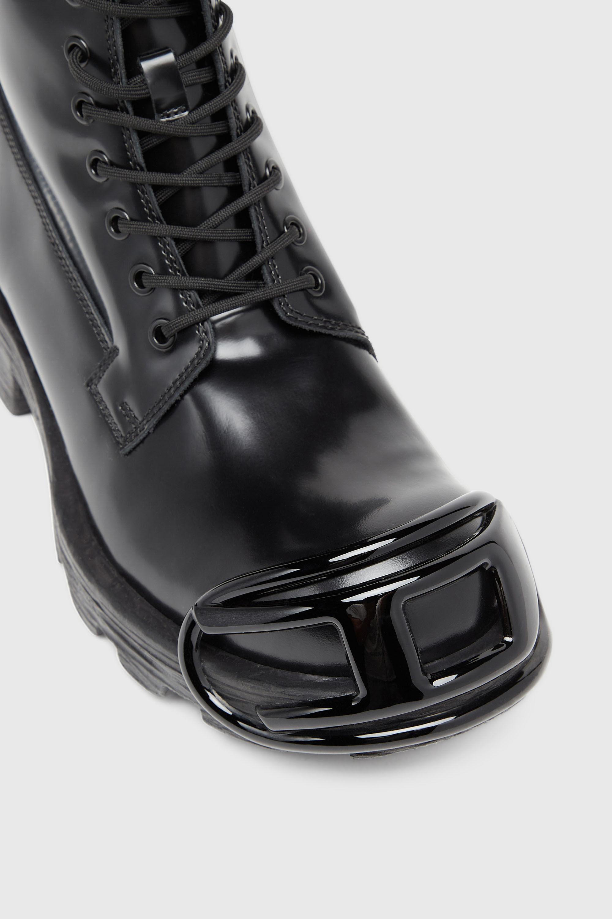 Diesel - D-HAMMER BT D, D-Hammer-Stivali in pelle con puntale oval D Uomo in Nero - 4