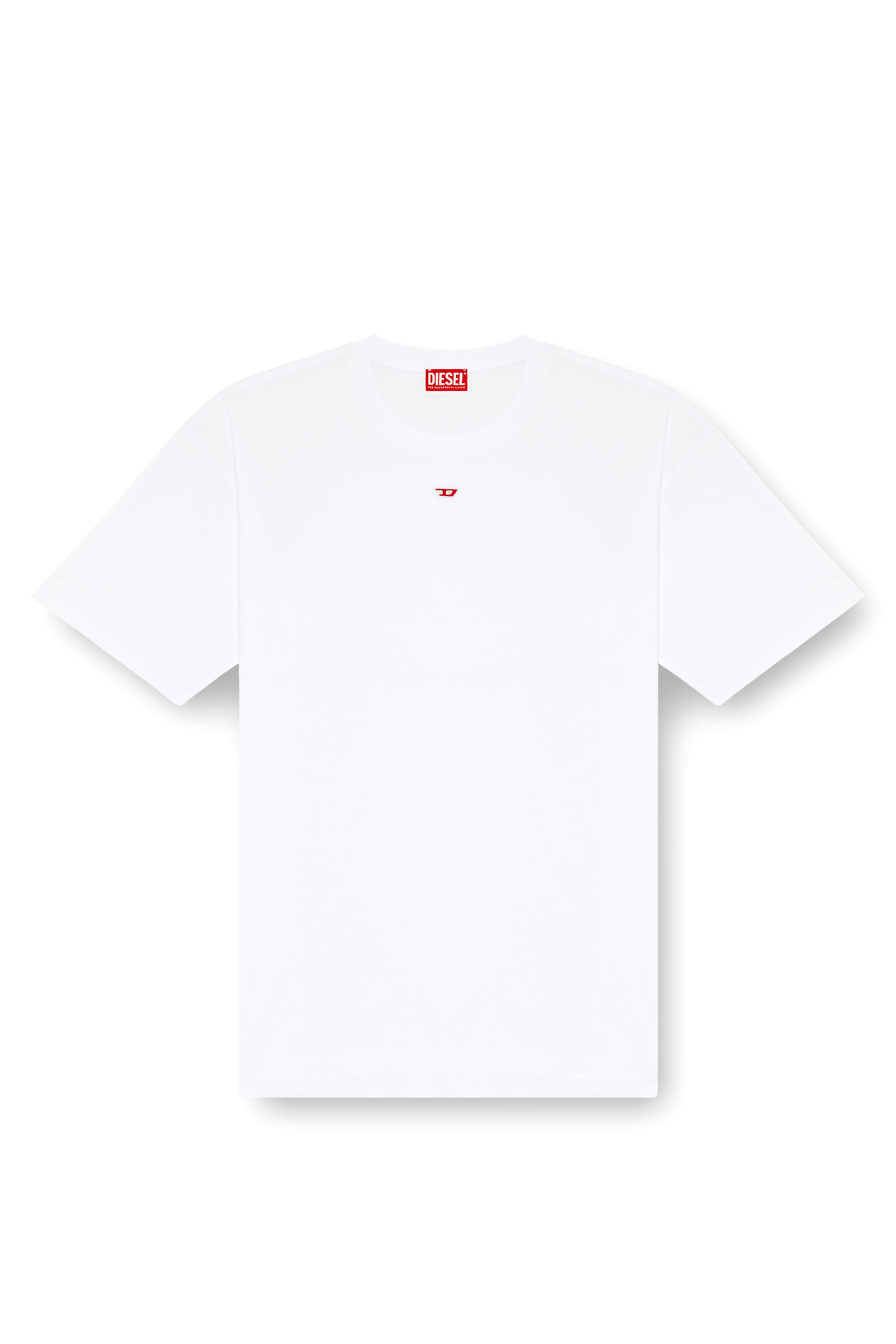 Diesel - T-BOXT-D, T-shirt avec empiècement D brodé Mixte in Blanc - 2