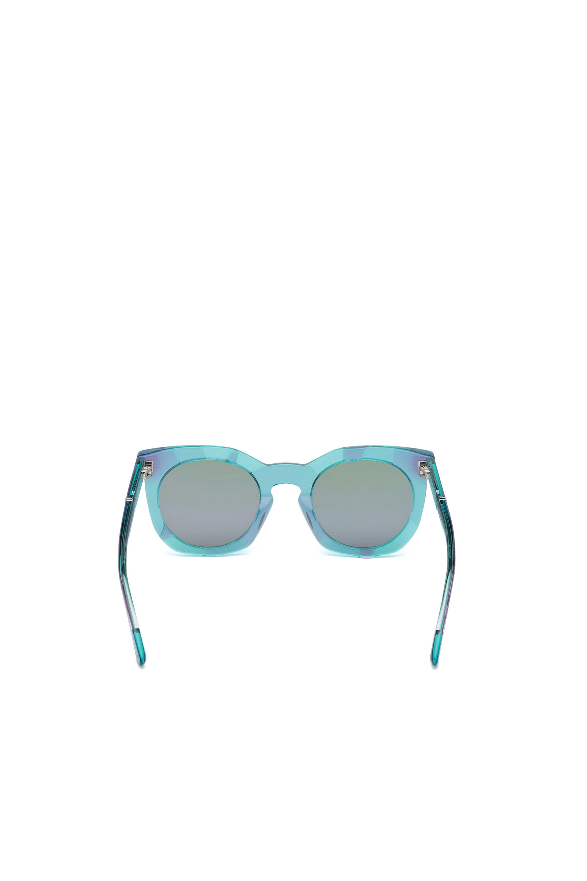 Diesel - DL0270, Damen Sonnenbrille mit innovativem Gestell in Azurblau - 3