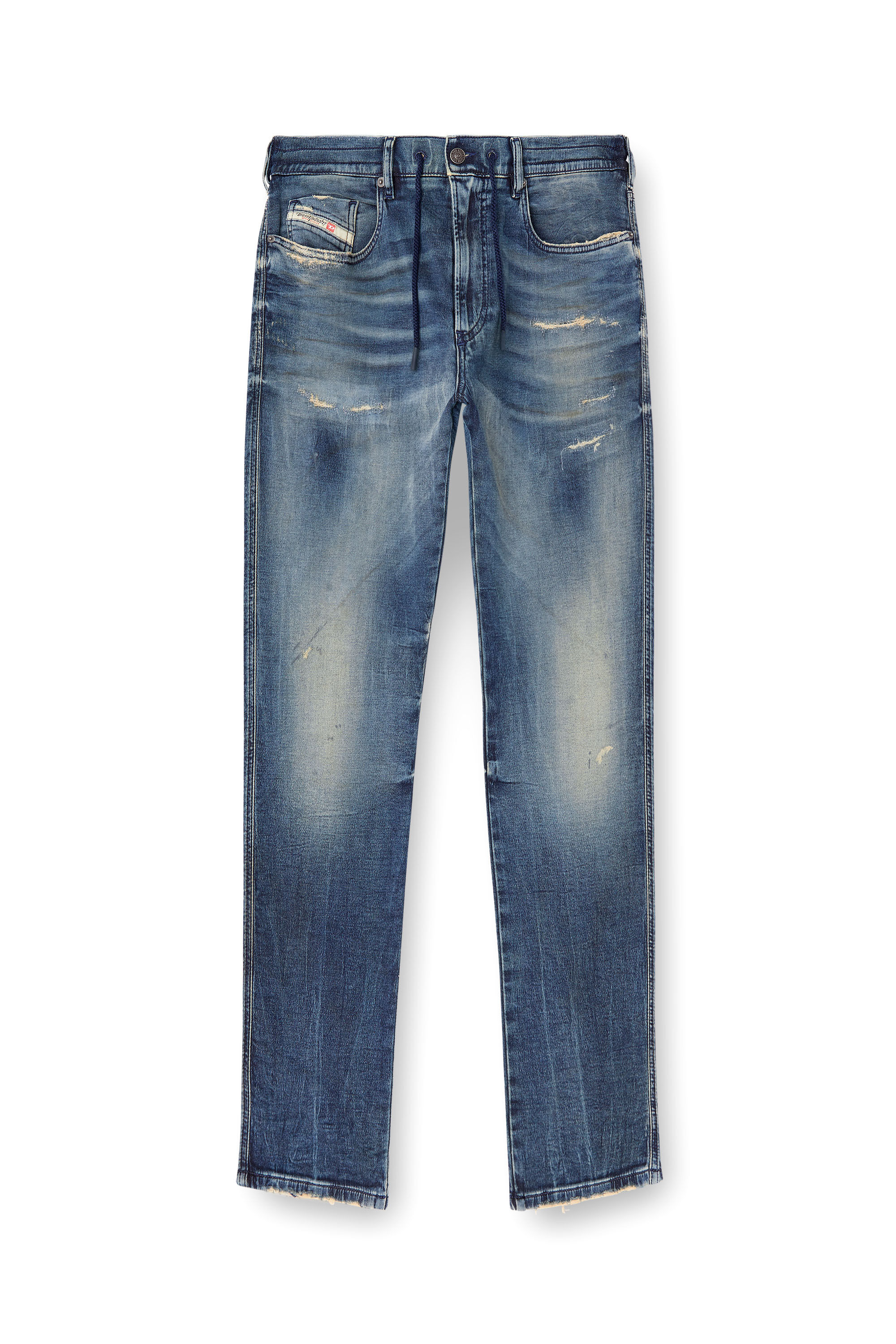 Diesel - Herren Slim 2060 D-Strukt Joggjeans® 068PN, Mittelblau - 2