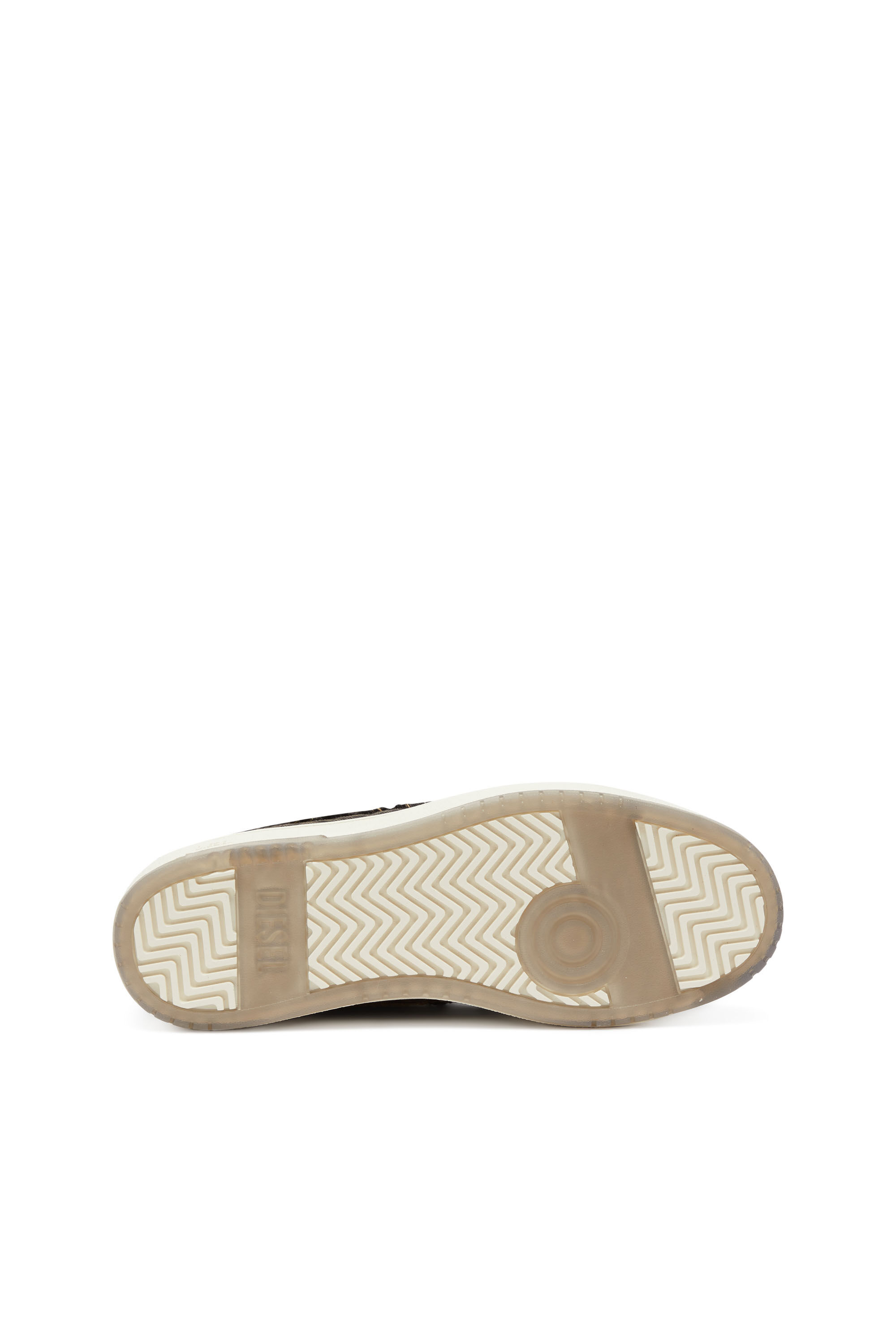 Diesel - S-TRACKER-D LOW, S-Tracker-D-Baskets en denim effiloché avec semelle transparente Homme in Noir - 5