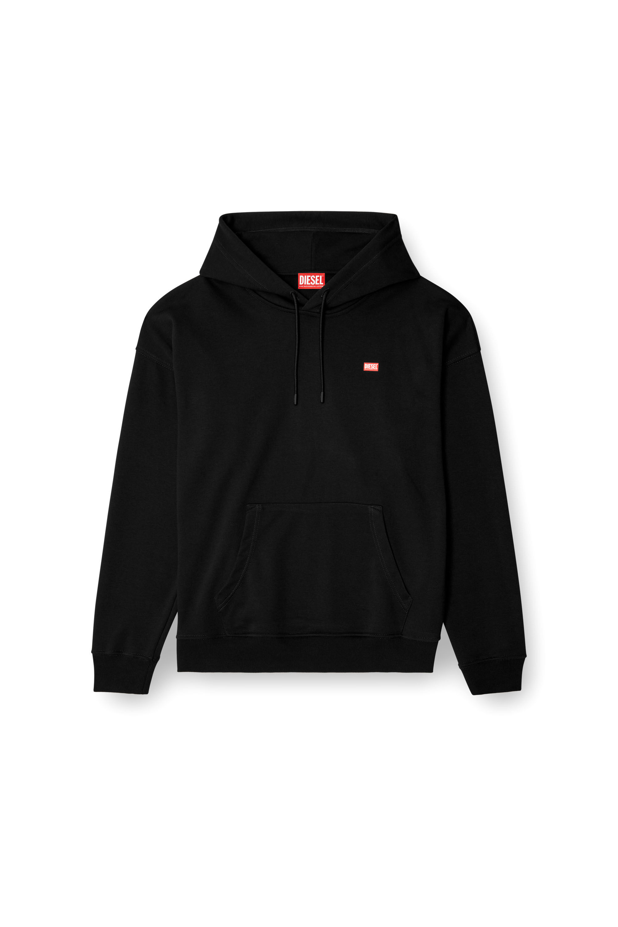 Diesel - S-ROB-HOOD-R1, Sweat-shirt à capuche avec mini logo Homme in Noir - 2