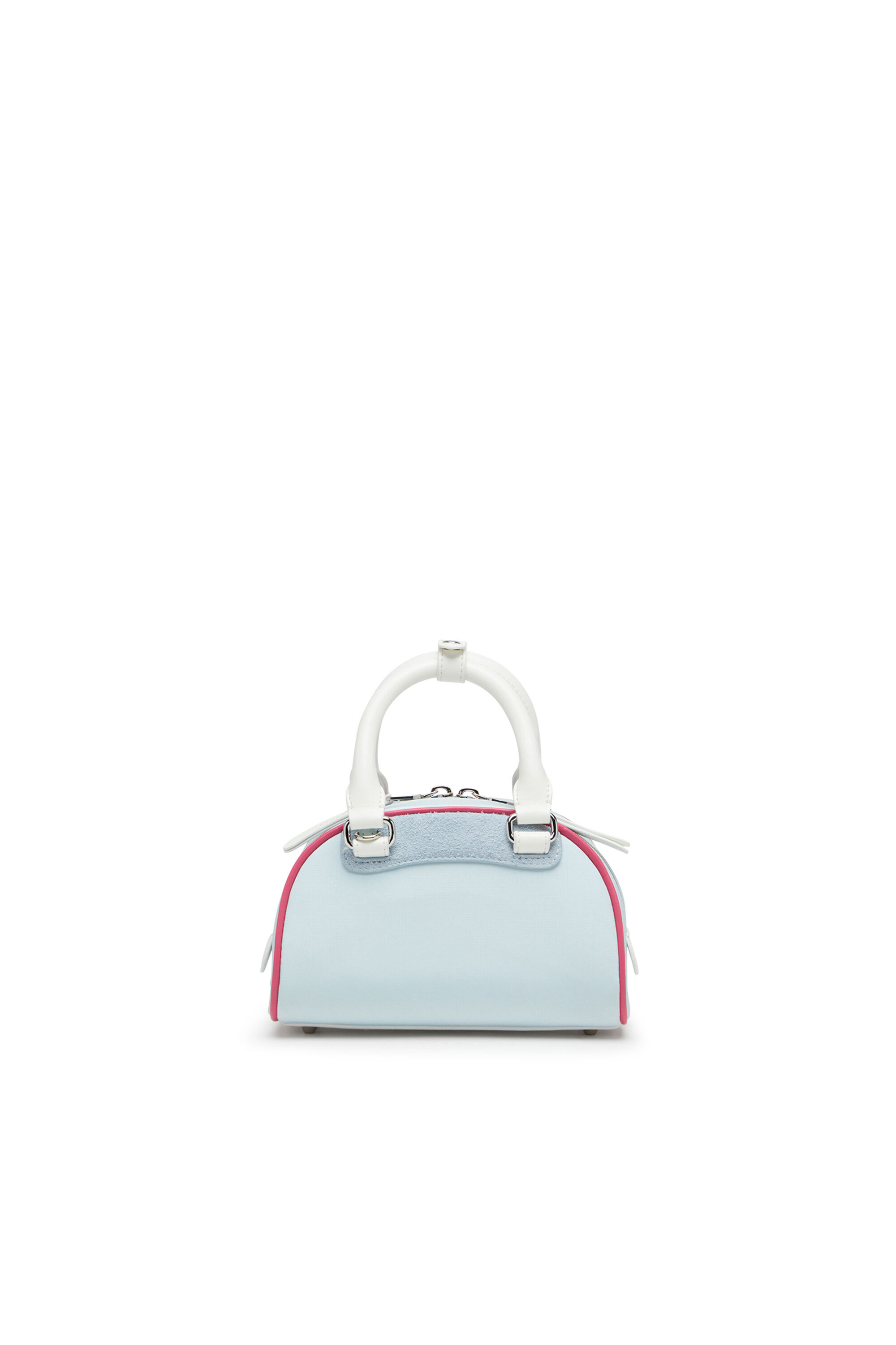 Diesel - 1DR DOME CROSSBODY, Damen 1DR Dome-Colourblock-Mini-Bowling-Tasche in Hellblau - 2