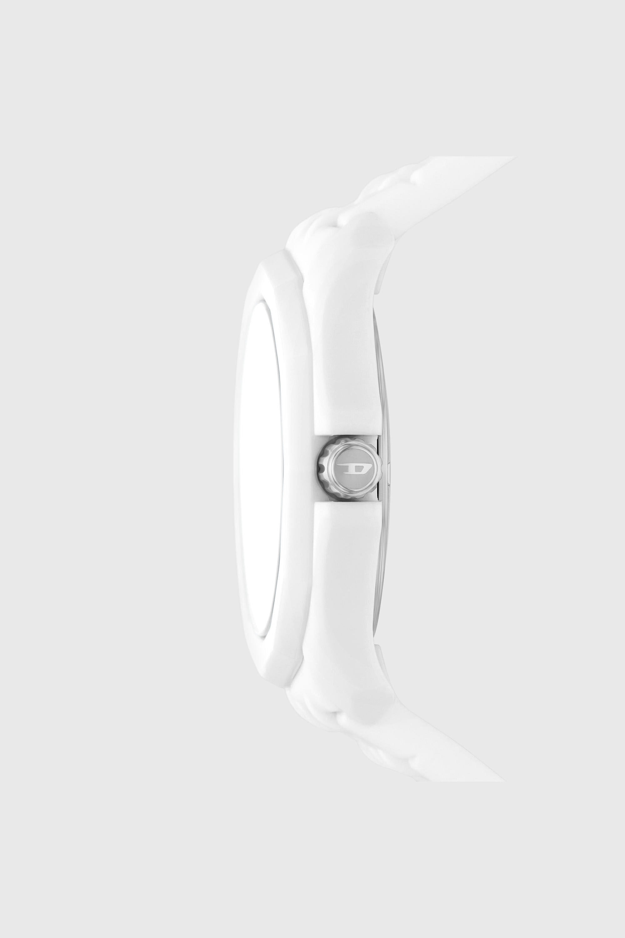 Diesel - DZ2244 WATCH, Montre Stinger en silicone blanc Homme in Blanc - 3